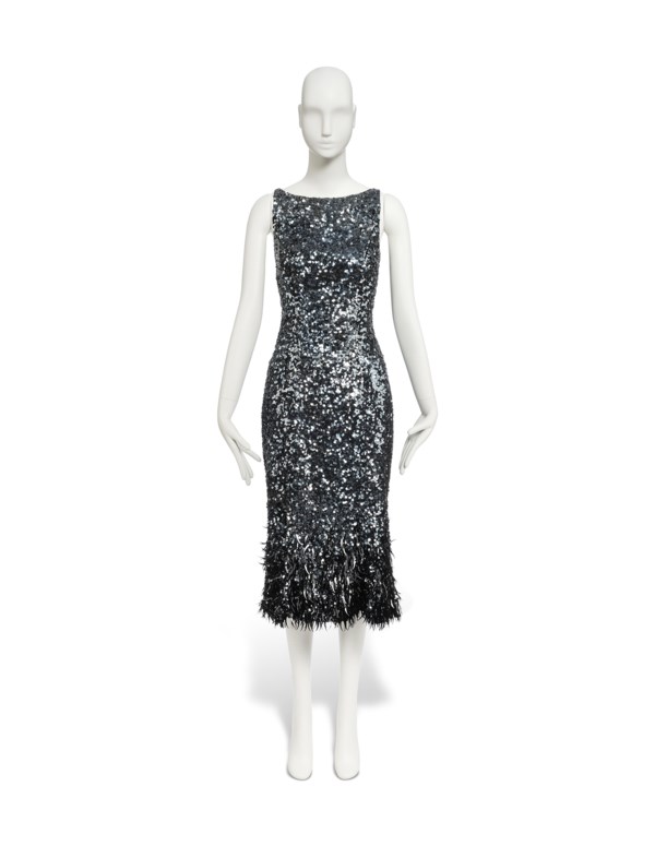 A STEEL GREY DGRAD SEQUINED COCKTAIL DRESS, BY L'WREN SCOTT, 2009 |  Christie's