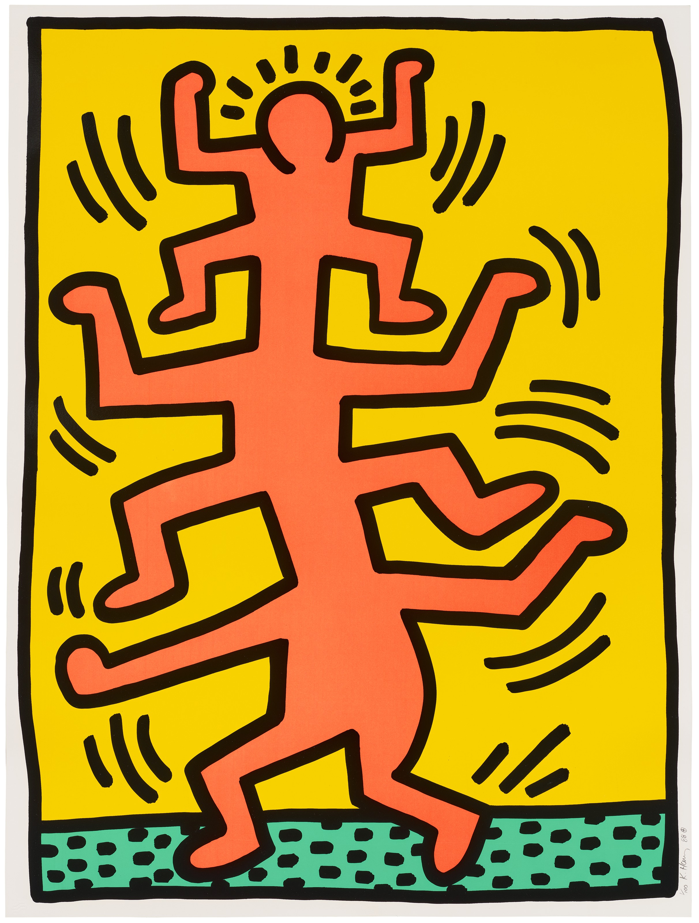 KEITH HARING (1958-1990), One plate, from: Growing | Christie's