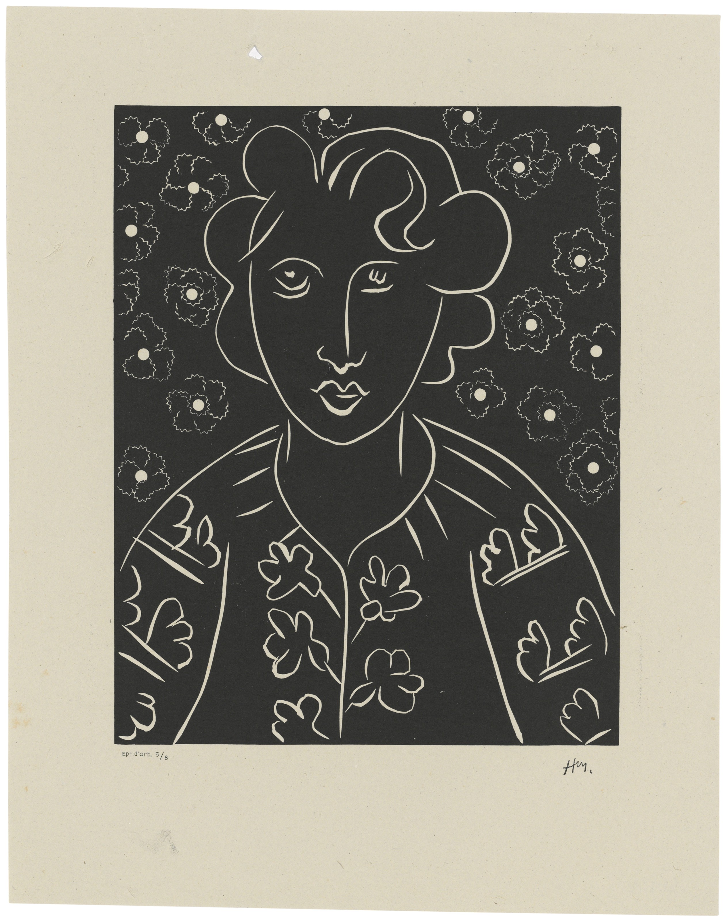 B・Charoy、Jeune fille au fauteuil、希少画集画 836px-