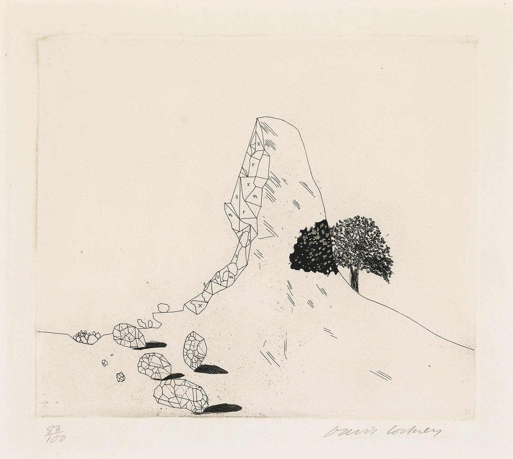 DAVID HOCKNEY (B. 1937), The Glass Mountain shattered, from