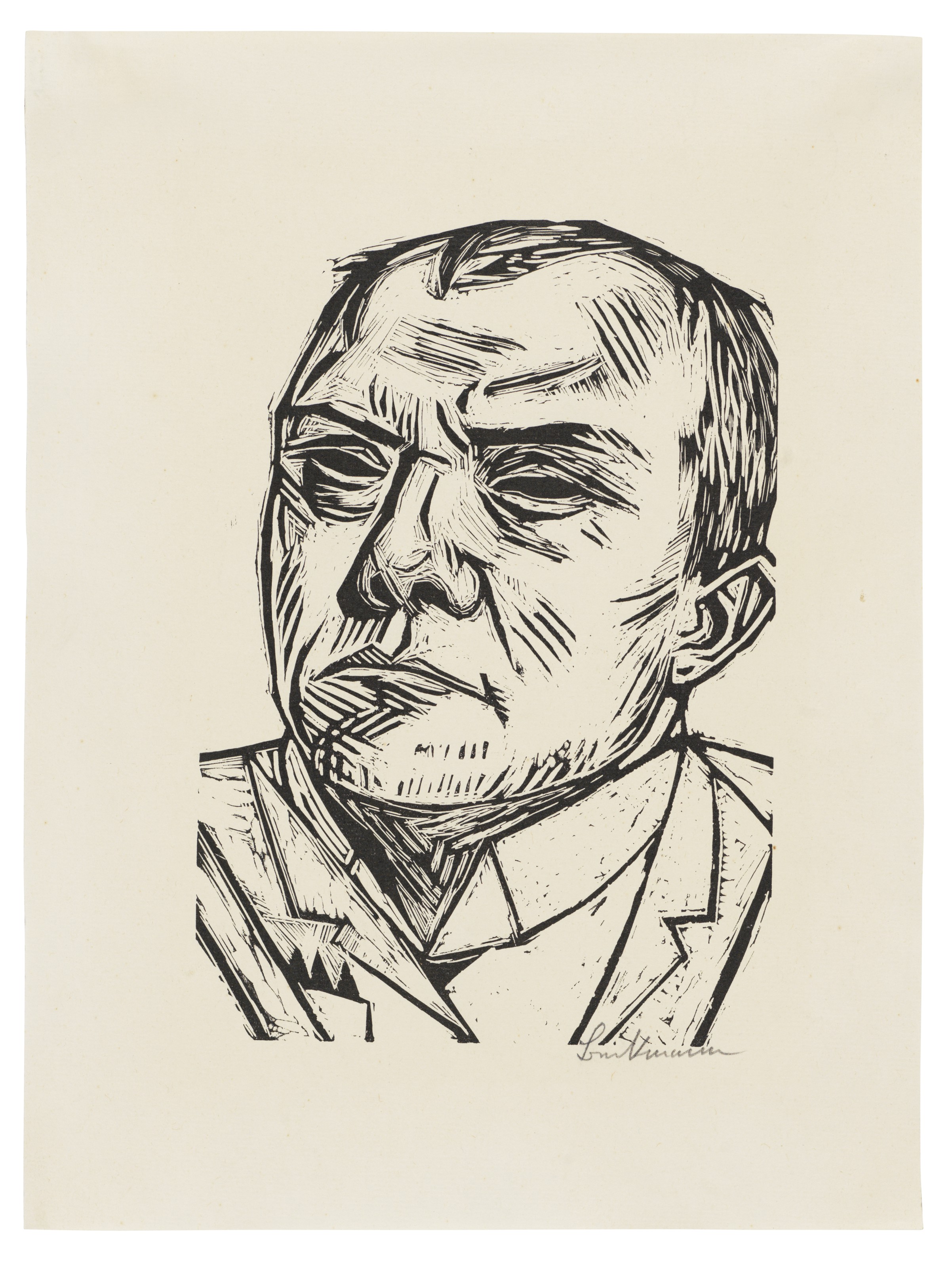 ERICH HECKEL (1883-1970), Männerbildnis (Portrait of a Man