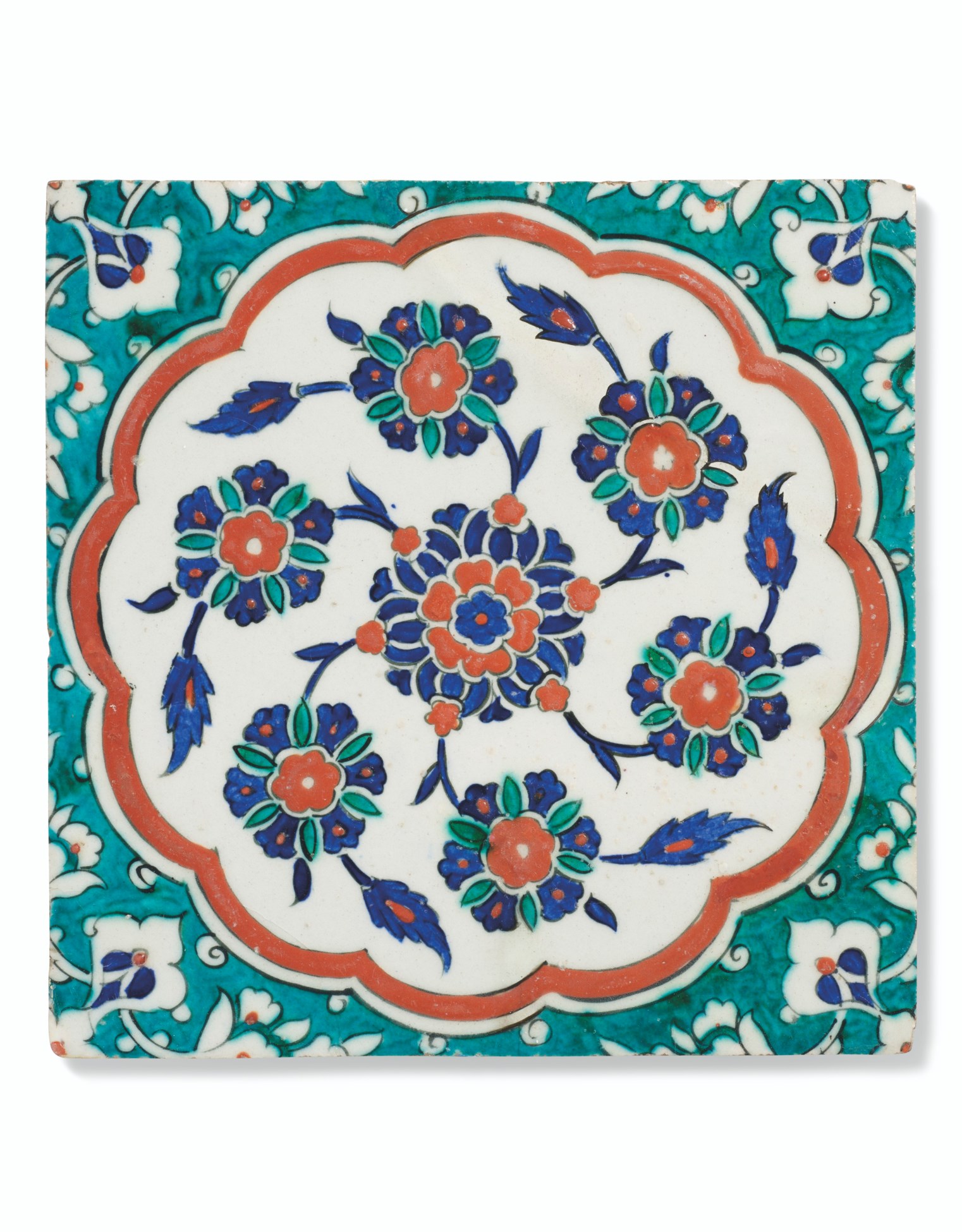 AN IZNIK POTTERY TILE, OTTOMAN TURKEY, CIRCA 15901600 Christie's