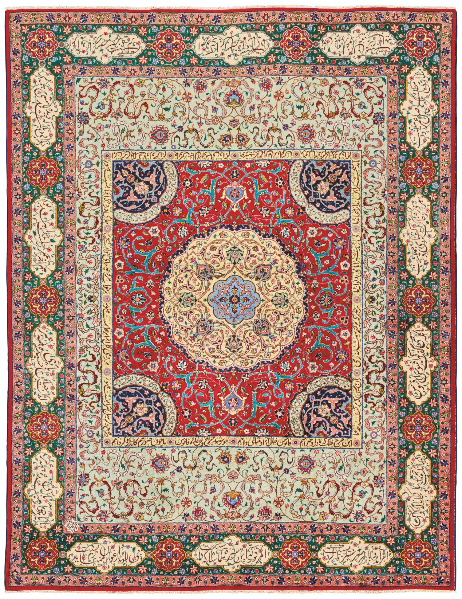 A BENLIAN TABRIZ CARPET, NORTH WEST PERSIA, CIRCA 1920 | Christie's