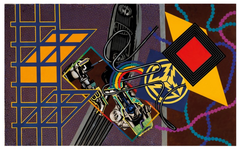 Peter Phillips (b. 1939), Custom Painting No. 8, 1967. Oil on canvas. 84 x 137 in (213.4 x 348 cm). Estimate £30,000-50,000. Offered in the Modern British Art Day Sale on 2 March 2021 at Christies in London