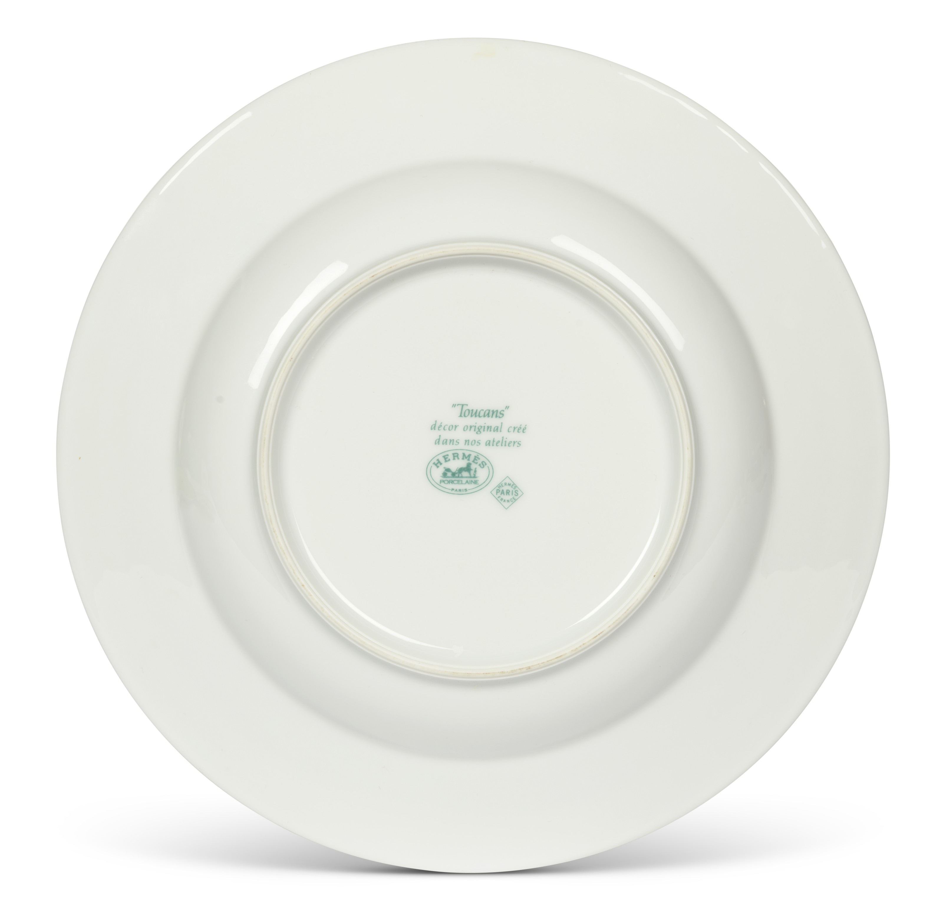 AN HERMES PORCELAIN 'TOUCAN' PATTERN PART TABLE-SERVICE, 20TH