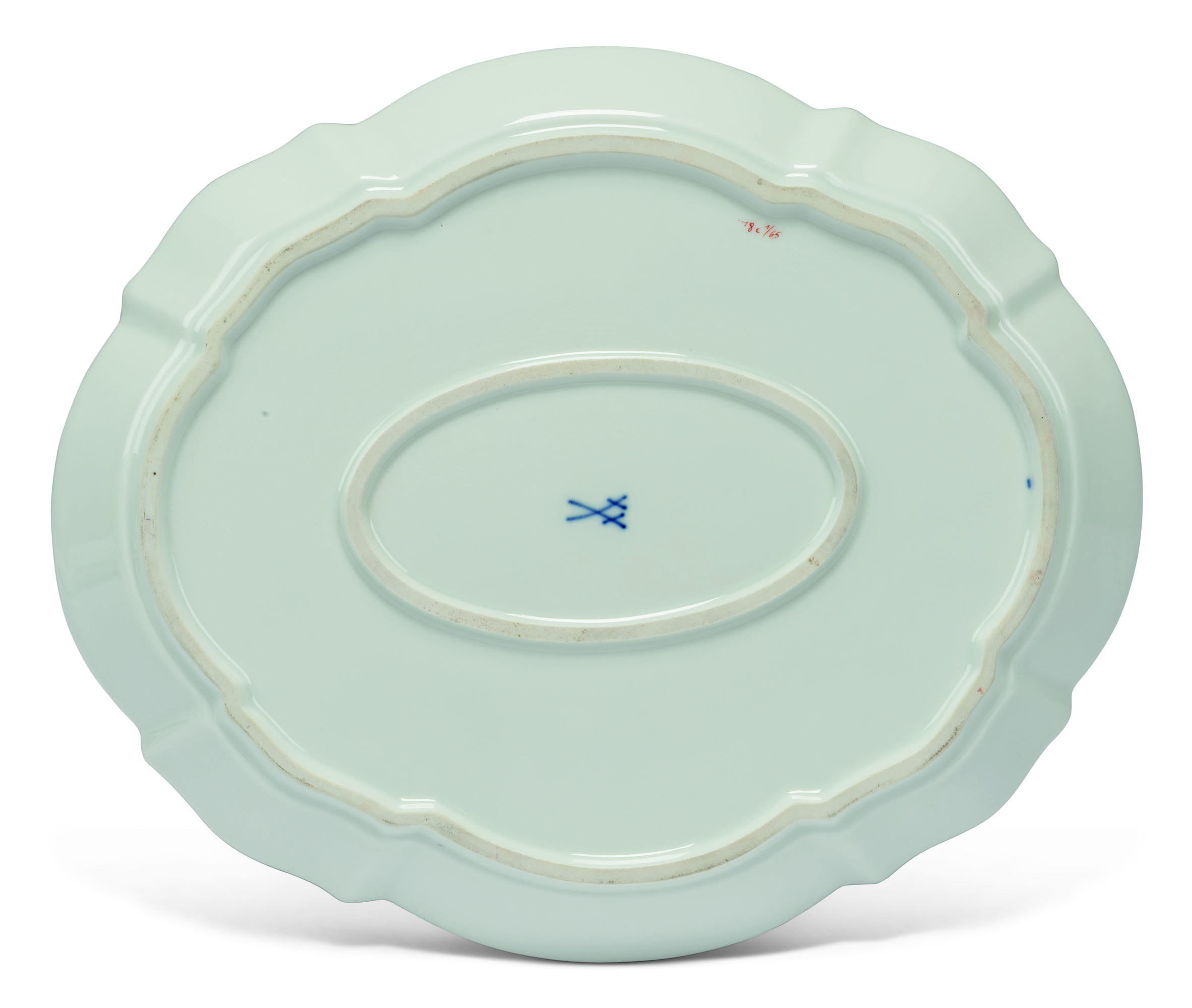 A MEISSEN GREEN 'MING DRAGON' PATTERN PART DINNER-SERVICE