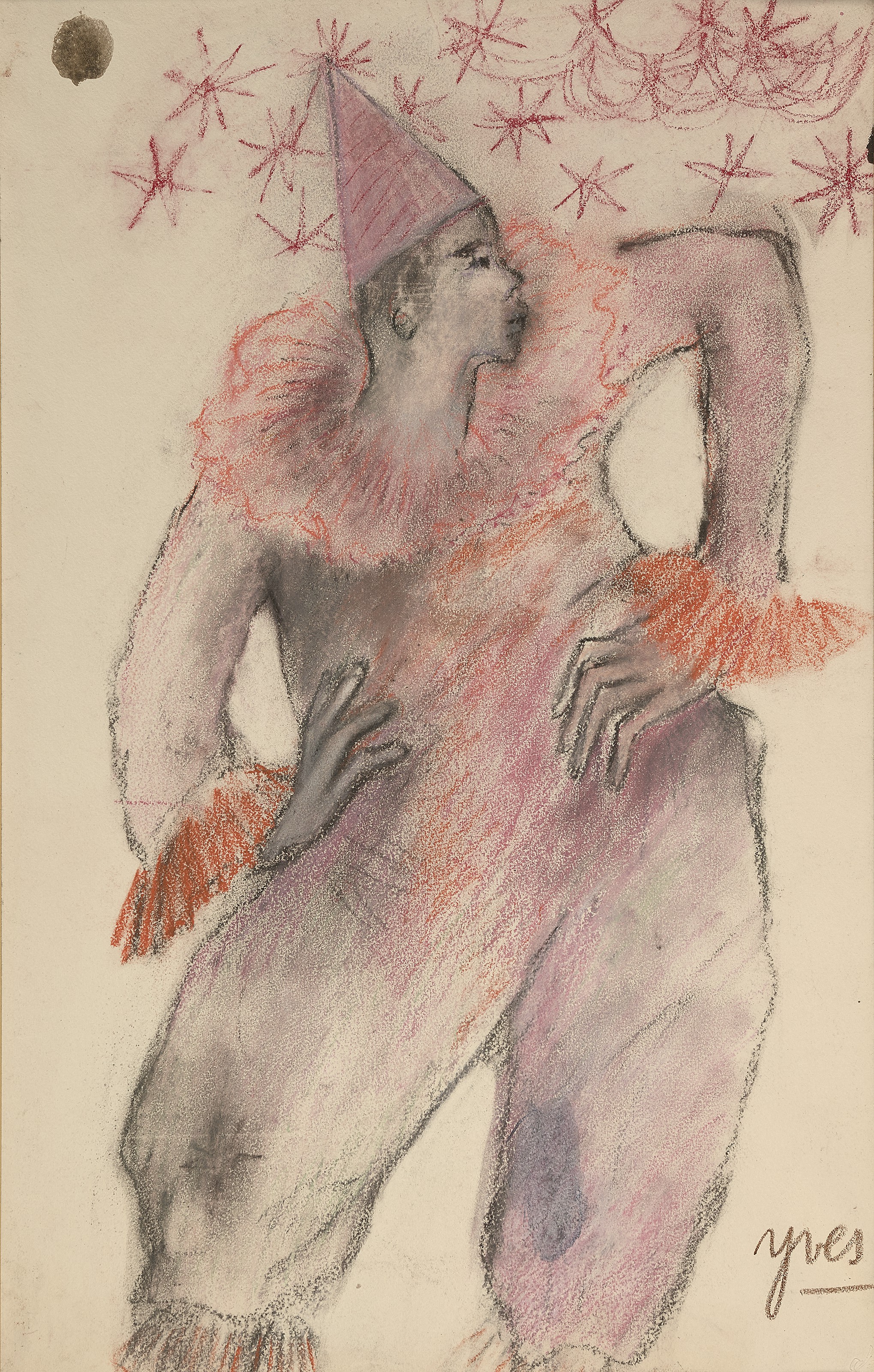 Catalog image of Personnage aux étoiles (and scène érotique, verso)