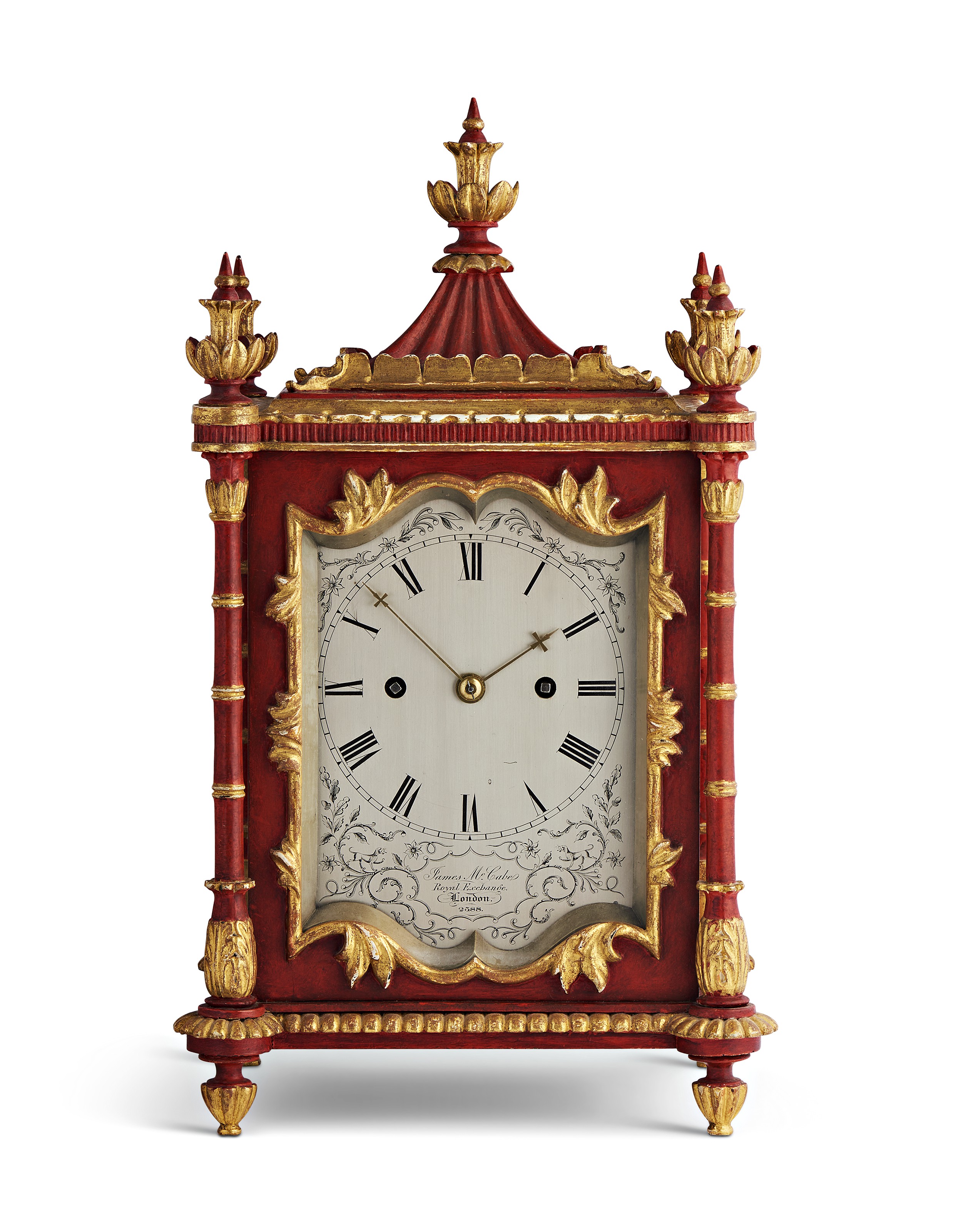 A REGENCY STRIKING TABLE CLOCK WITH PULL REPEAT, JAMES MCCABE, LONDON ...