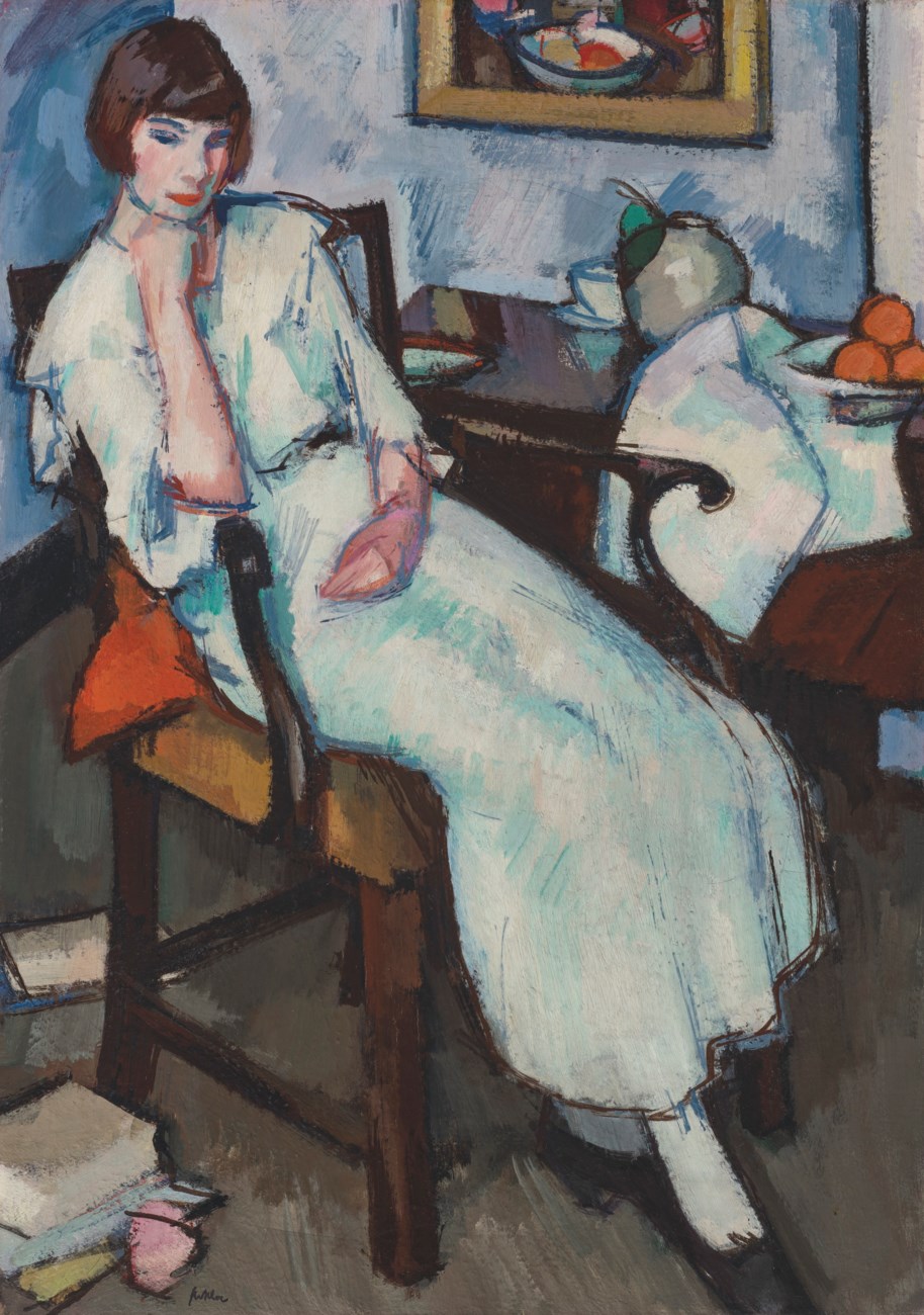 SAMUEL JOHN PEPLOE, R.S.A. (1871-1935), Girl in White | Christie's