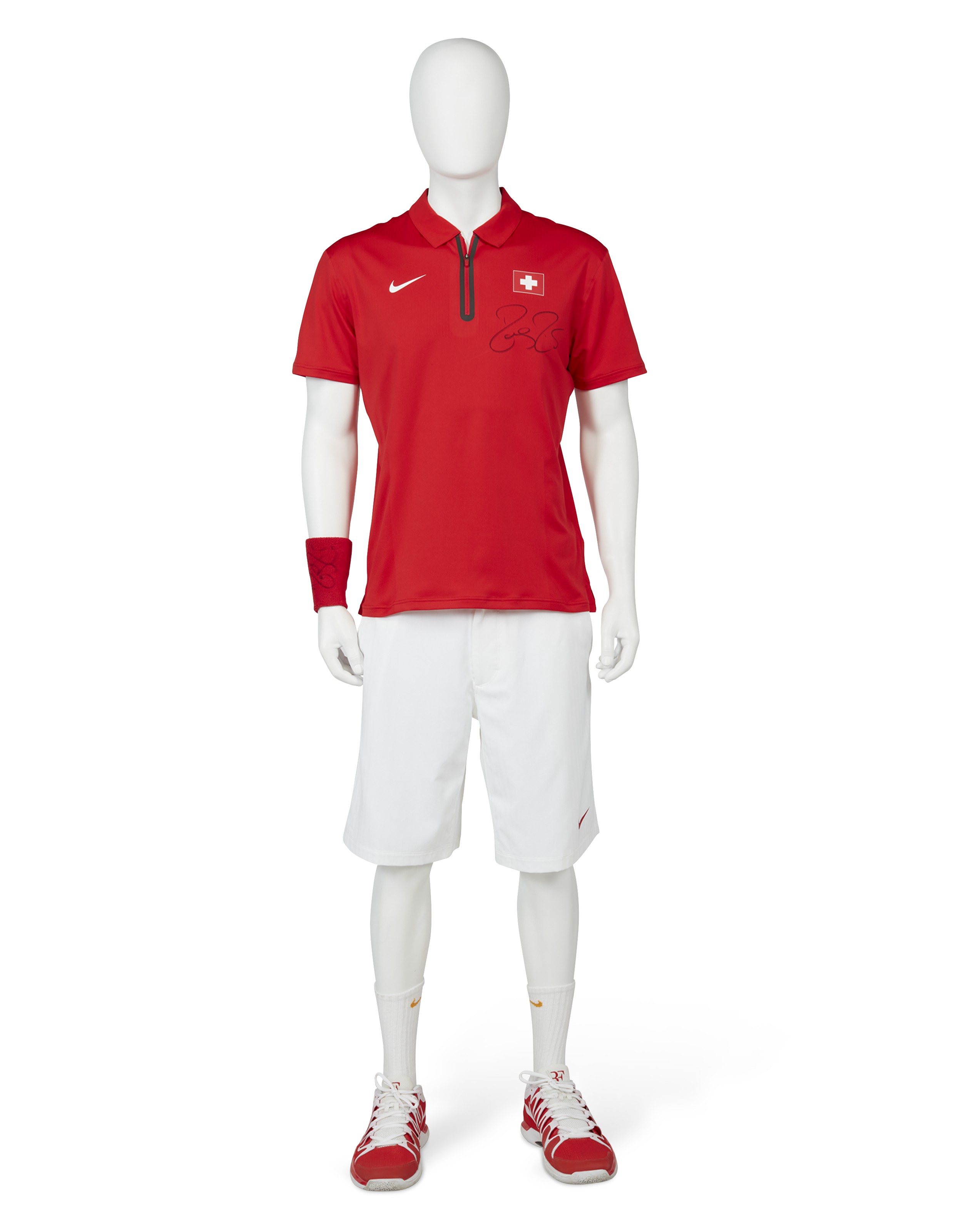 ROGER FEDERER'S SEMIFINAL WINNING OUTFIT AND SNEAKERS, DAVIS CUP, 2014