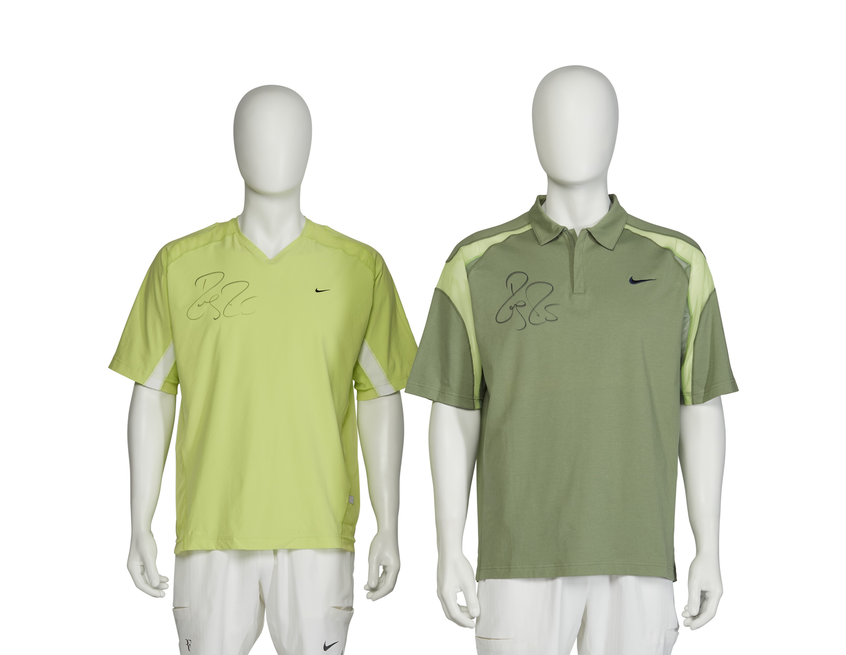 ROGER FEDERER'S TOURNAMENT SHIRTS, US OPEN, 2002; AUSTRALIAN OPEN