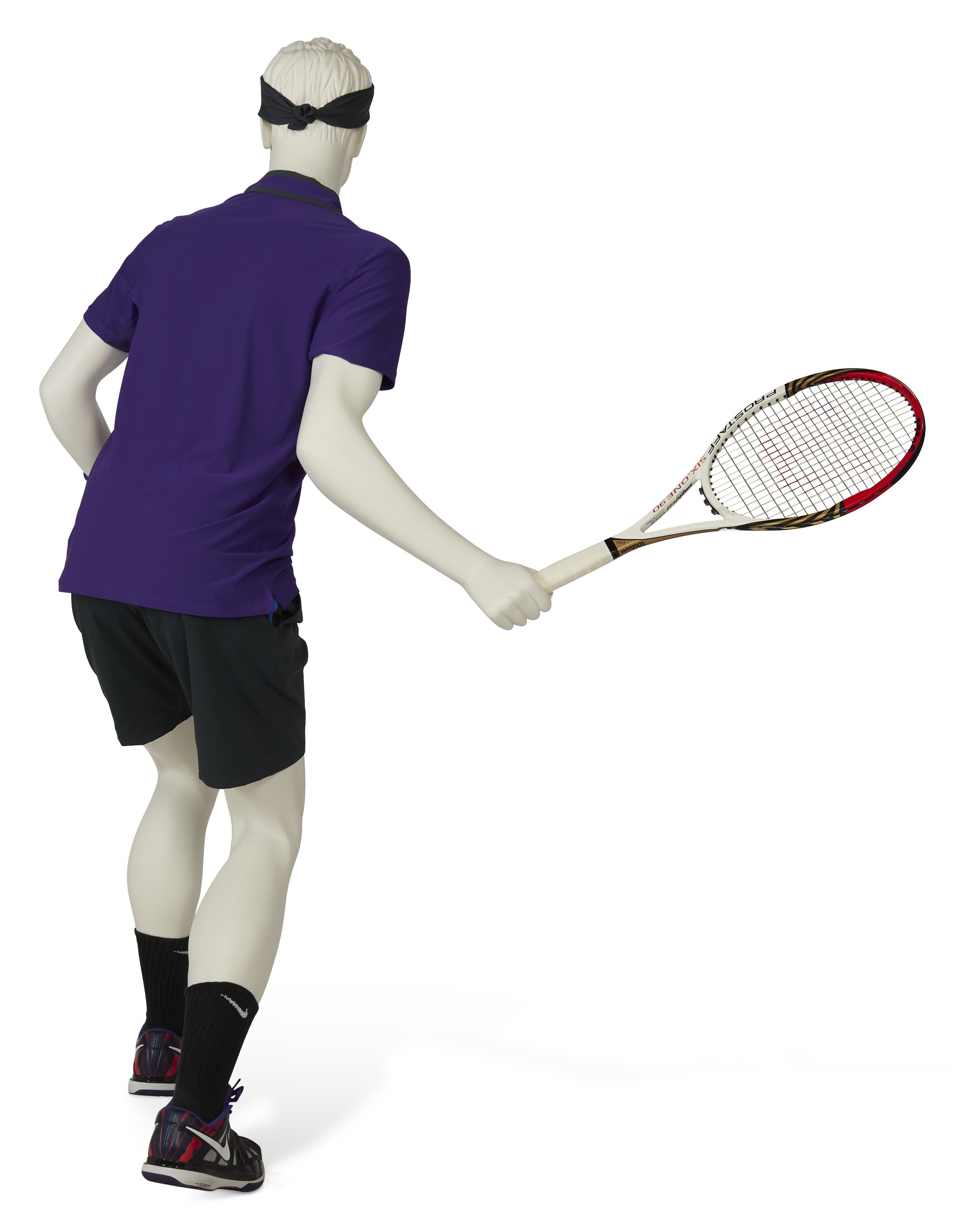 ROGER FEDERER'S TOURNAMENT OUTFIT AND RACKET, ATP FINALS, LONDON