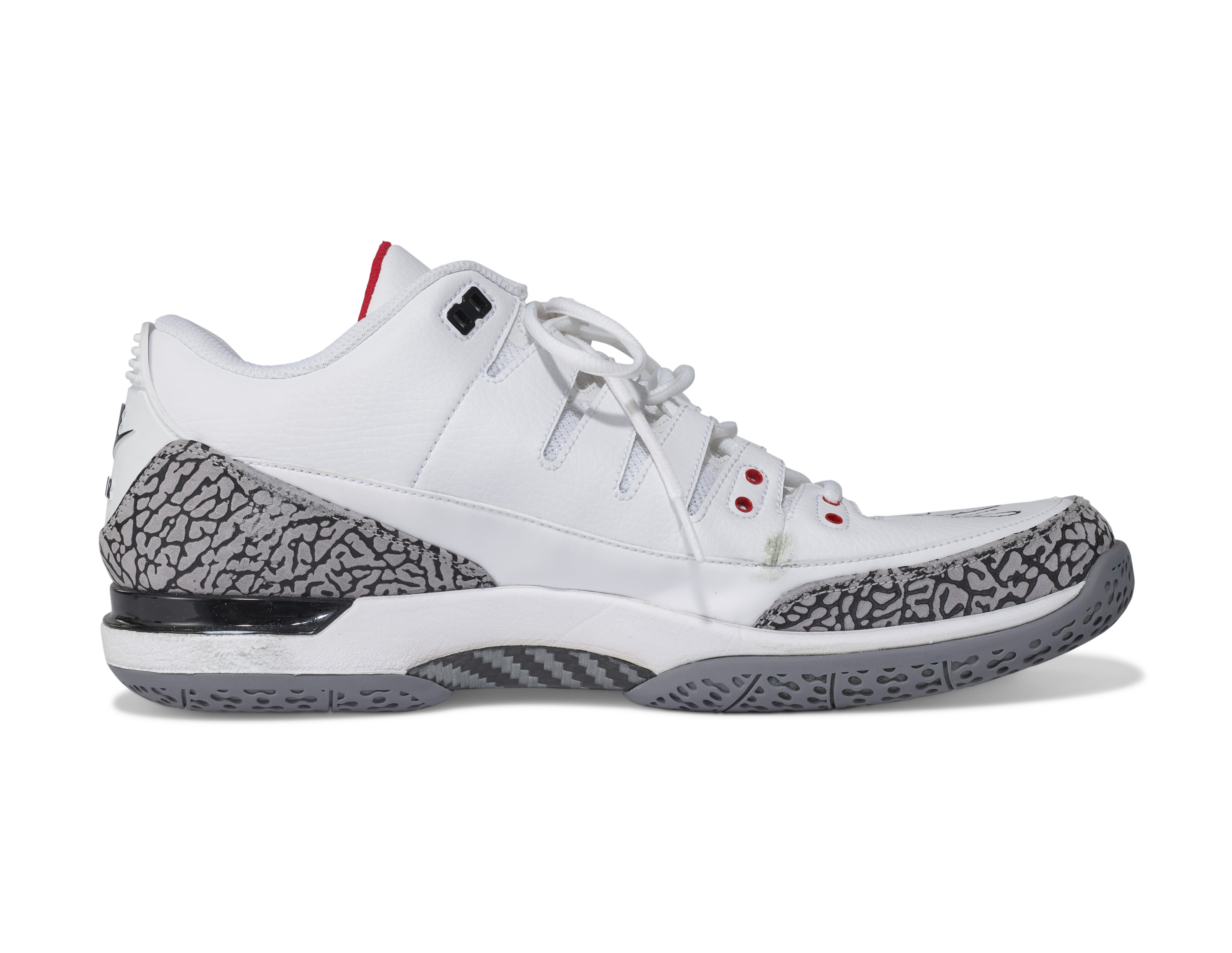 ROGER FEDERER'S TOURNAMENT AIR JORDANS, US OPEN, 2014 Christie's