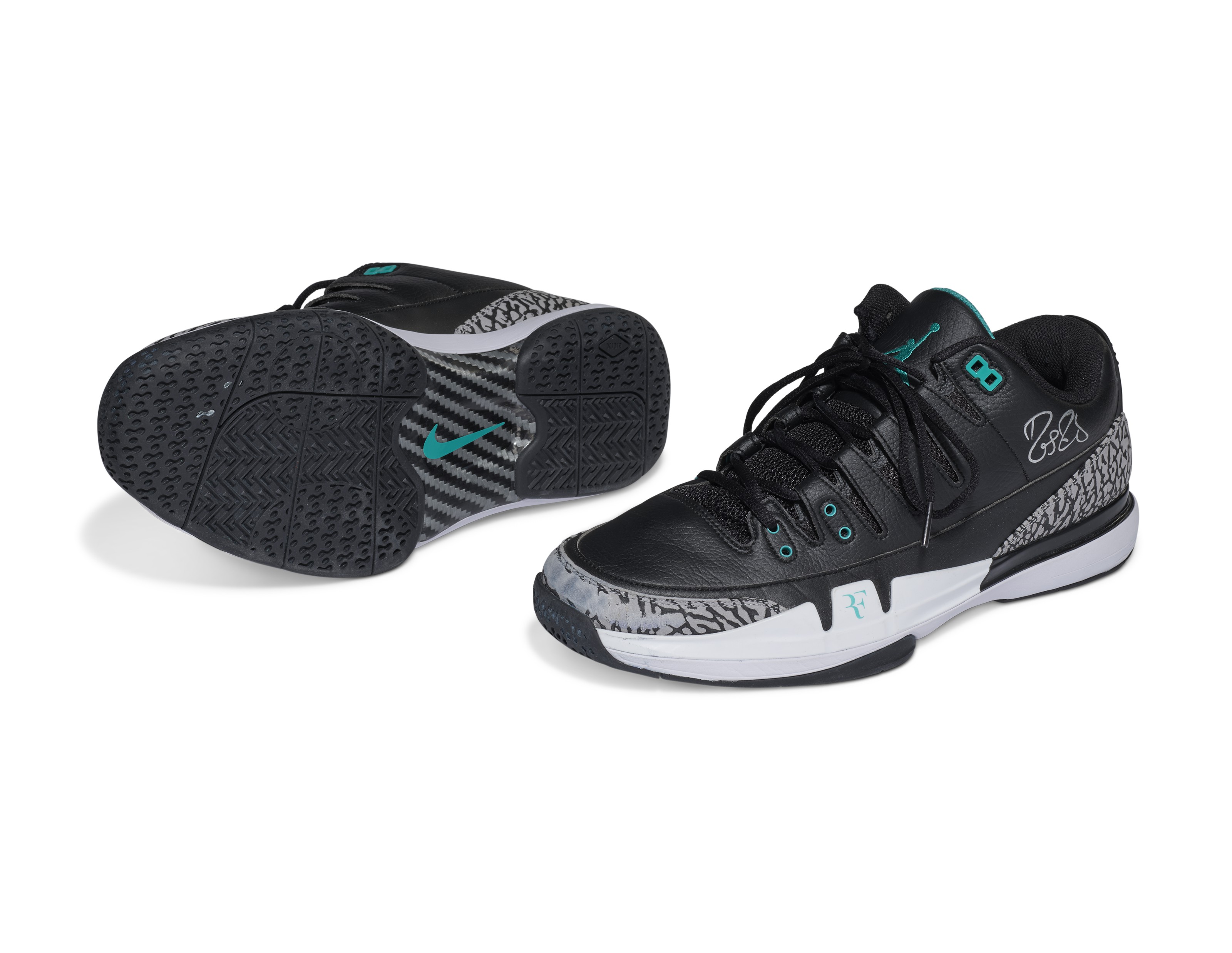 ROGER FEDERER'S CHAMPION AIR JORDANS, SHANGHAI MASTERS, 2017