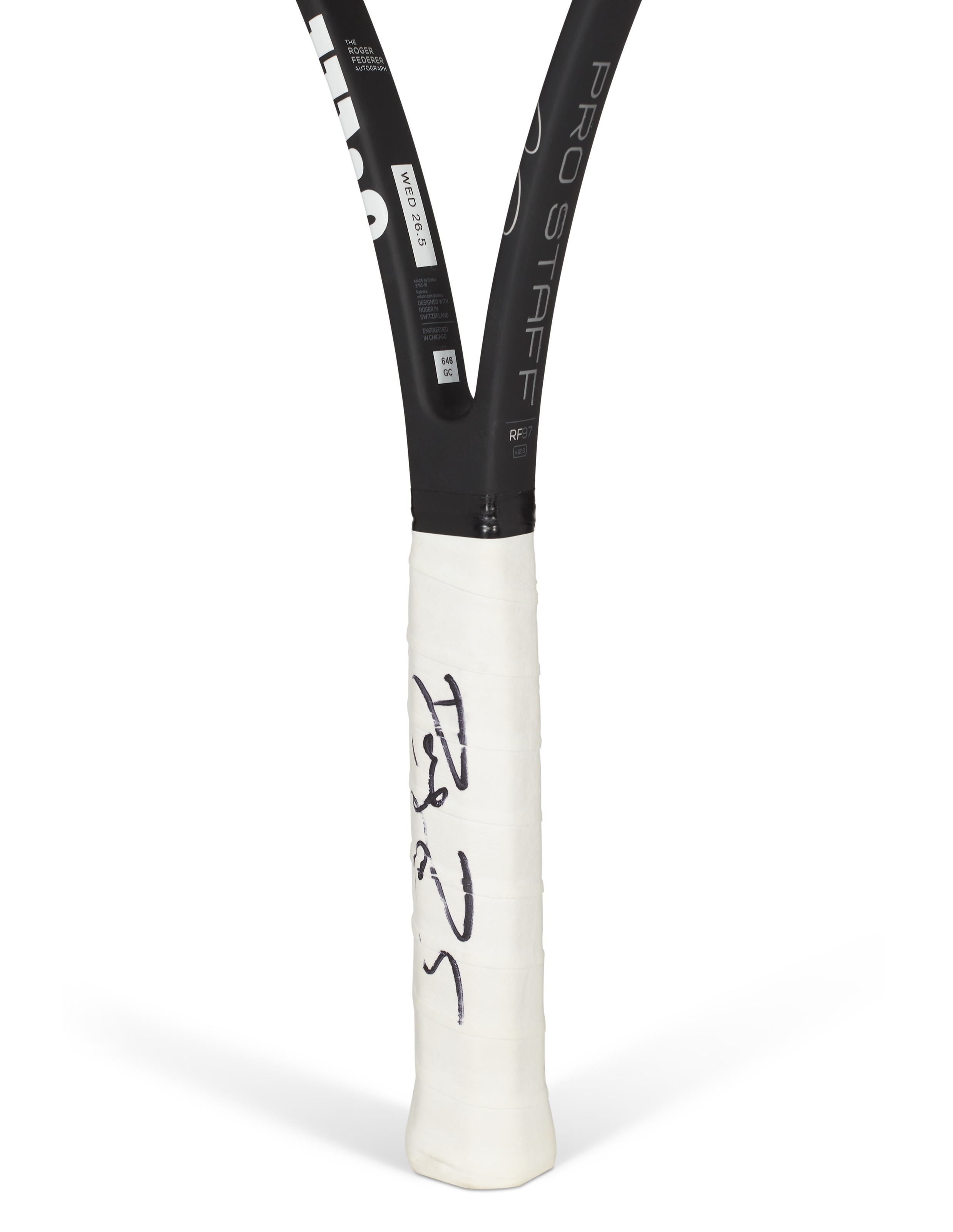 ROGER FEDERER'S TOURNAMENT RACKET, THE CHAMPIONSHIPS, WIMBLEDON