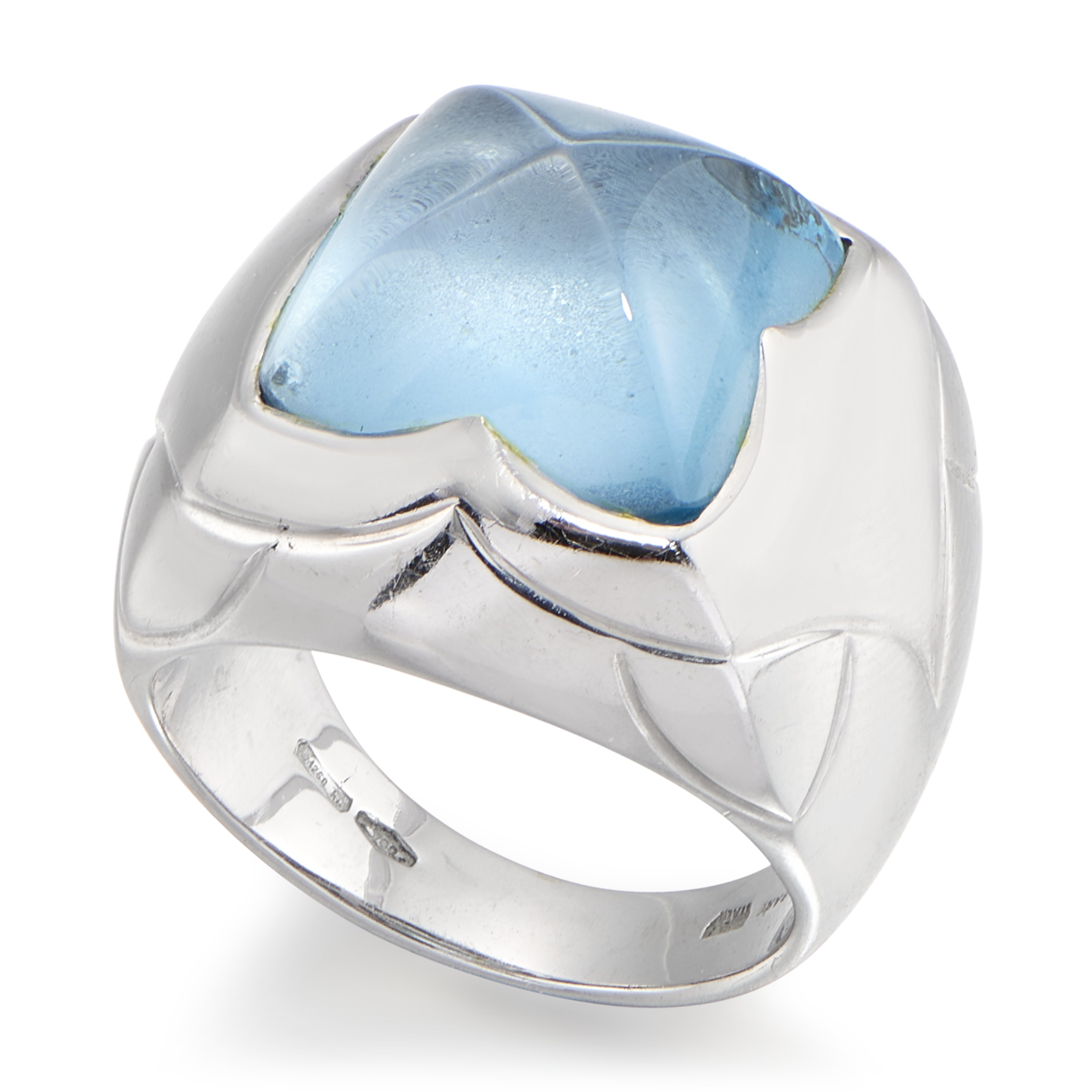 BULGARI BLUE TOPAZ 'PYRAMID' RING, Christie's