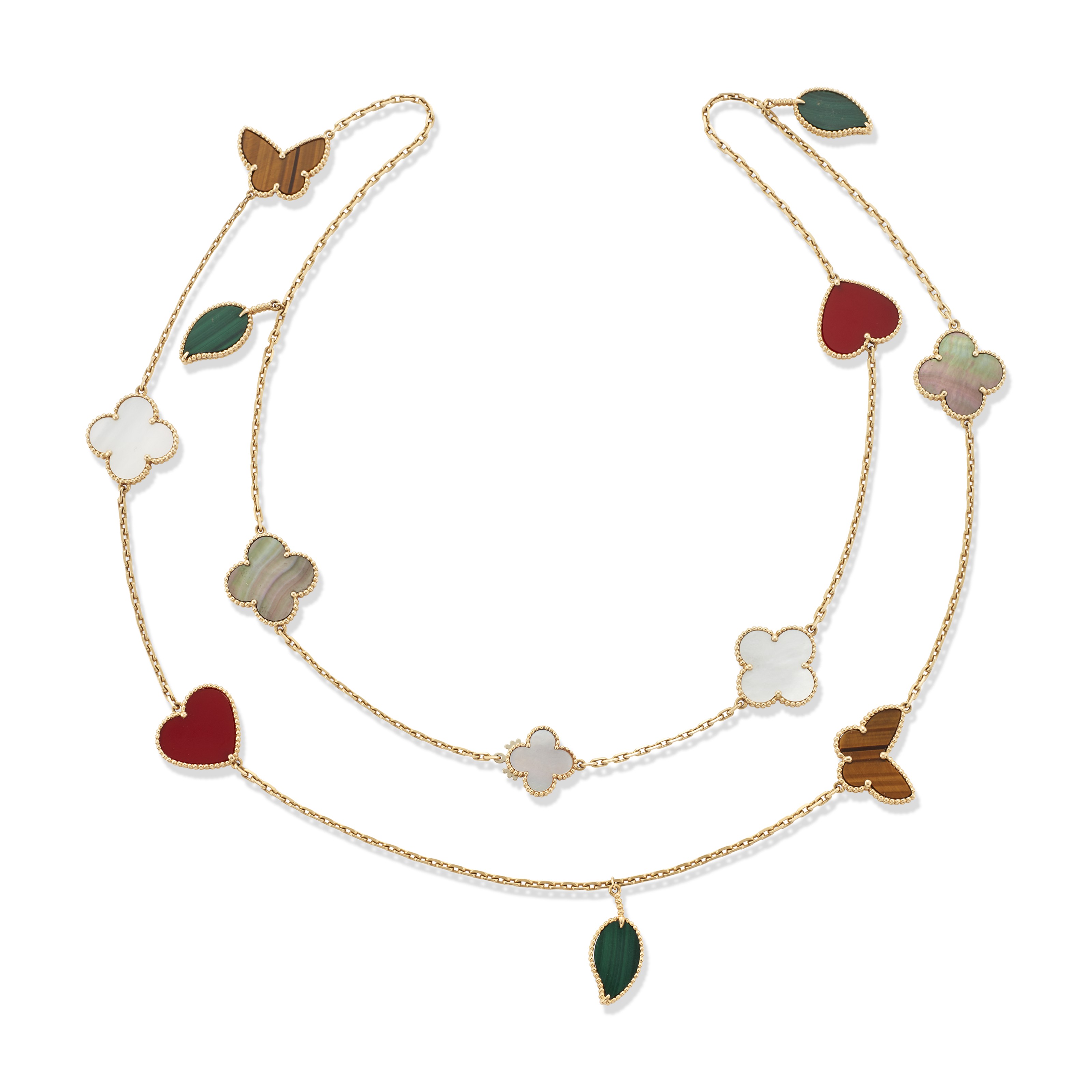 VAN CLEEF & ARPELS MULTI-GEM 'ALHAMBRA' NECKLACE, | Christie's