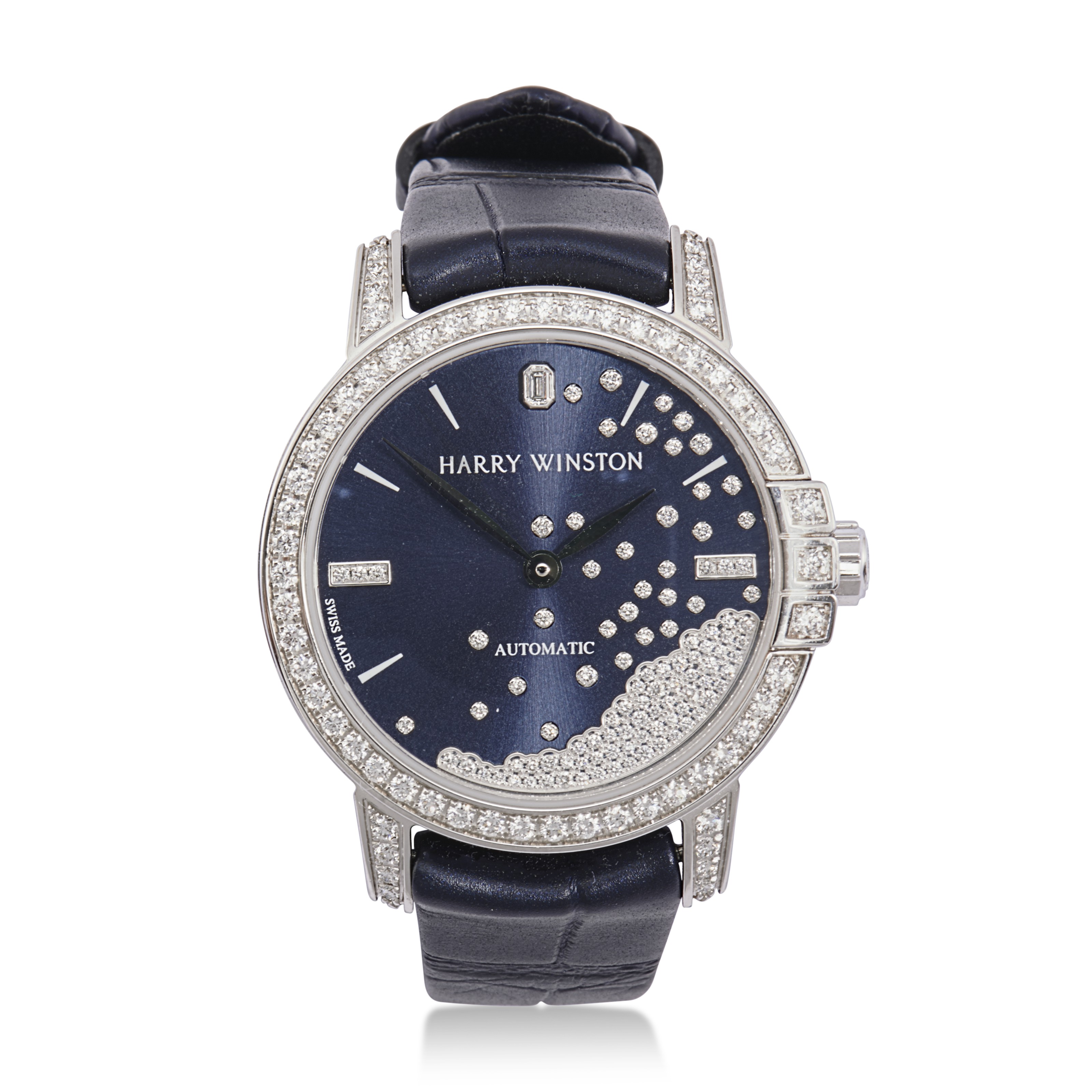 HARRY WINSTON GOLD AND DIAMONDSET 'MIDNIGHT' WRISTWATCH, Christie’s