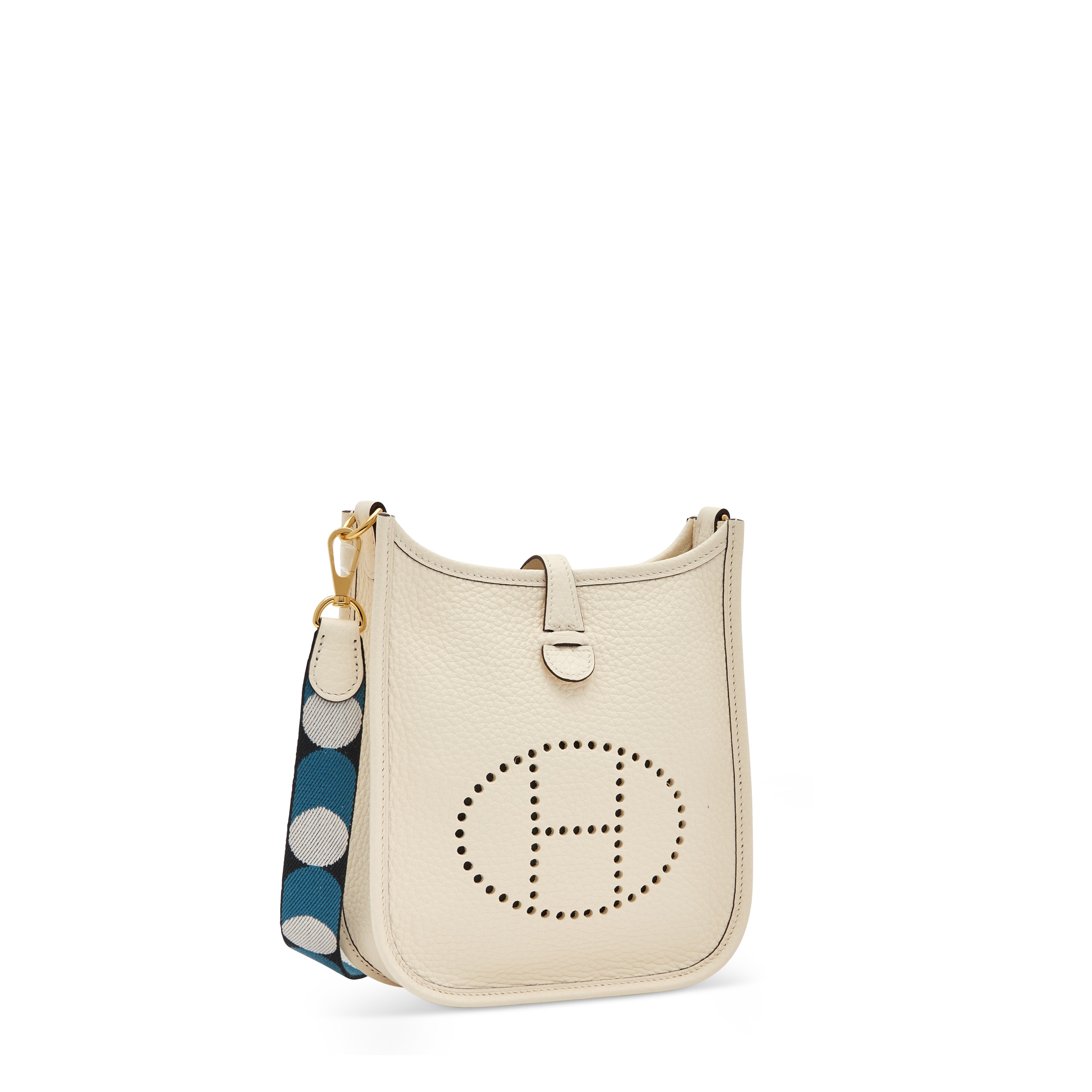 A NATA CL MENCE LEATHER VELYNE TPM WITH GOLD HARDWARE HERM S