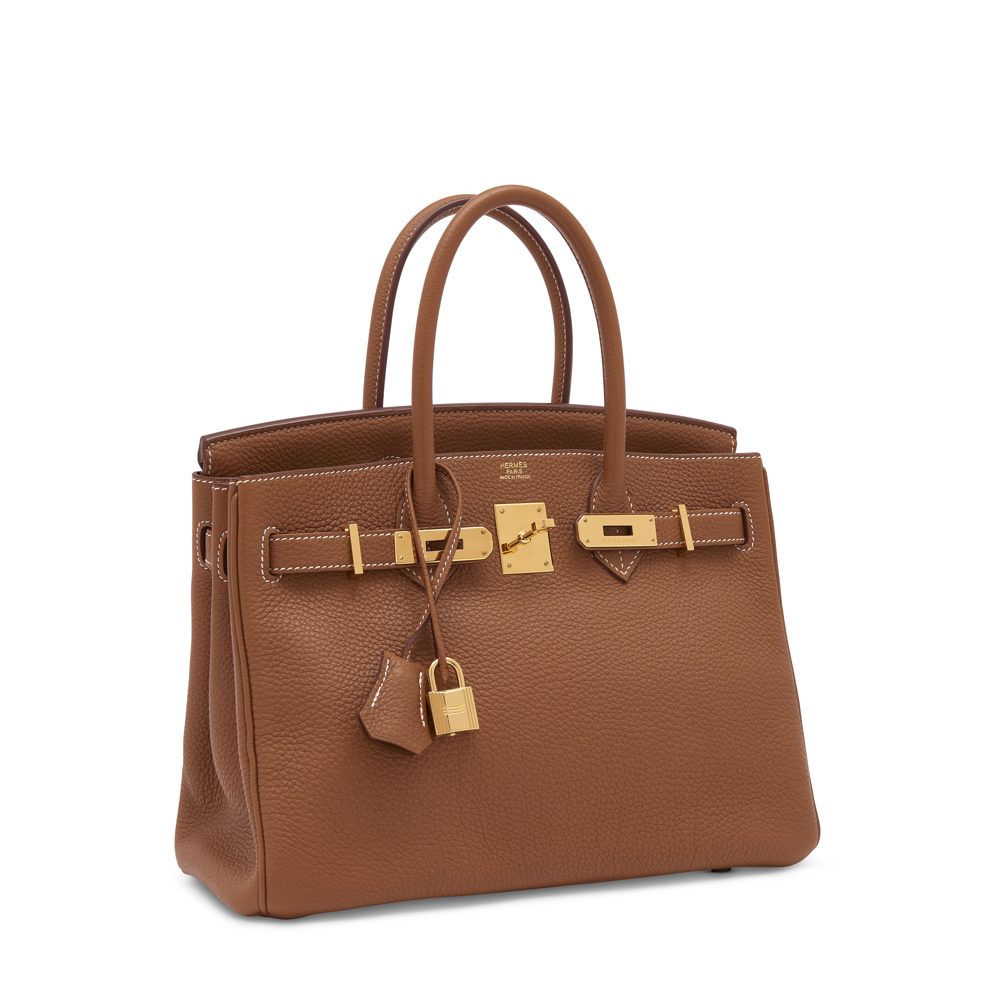 A GOLD TOGO LEATHER BIRKIN 30 WITH GOLD HARDWARE HERM S 2011