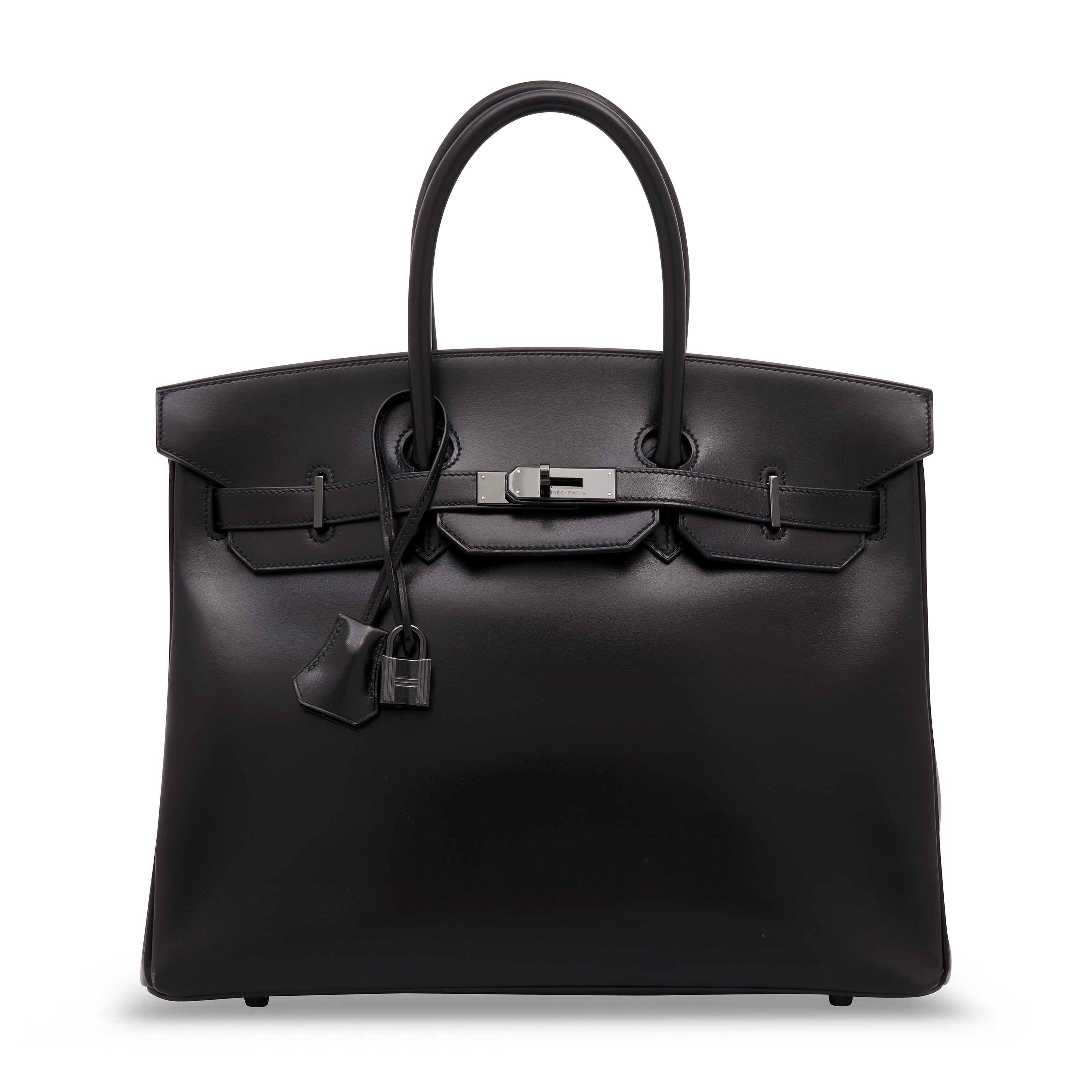 AN ARDOISE SWIFT LEATHER BIRKIN 35 WITH PALLADIUM HARDWARE, HERMÈS