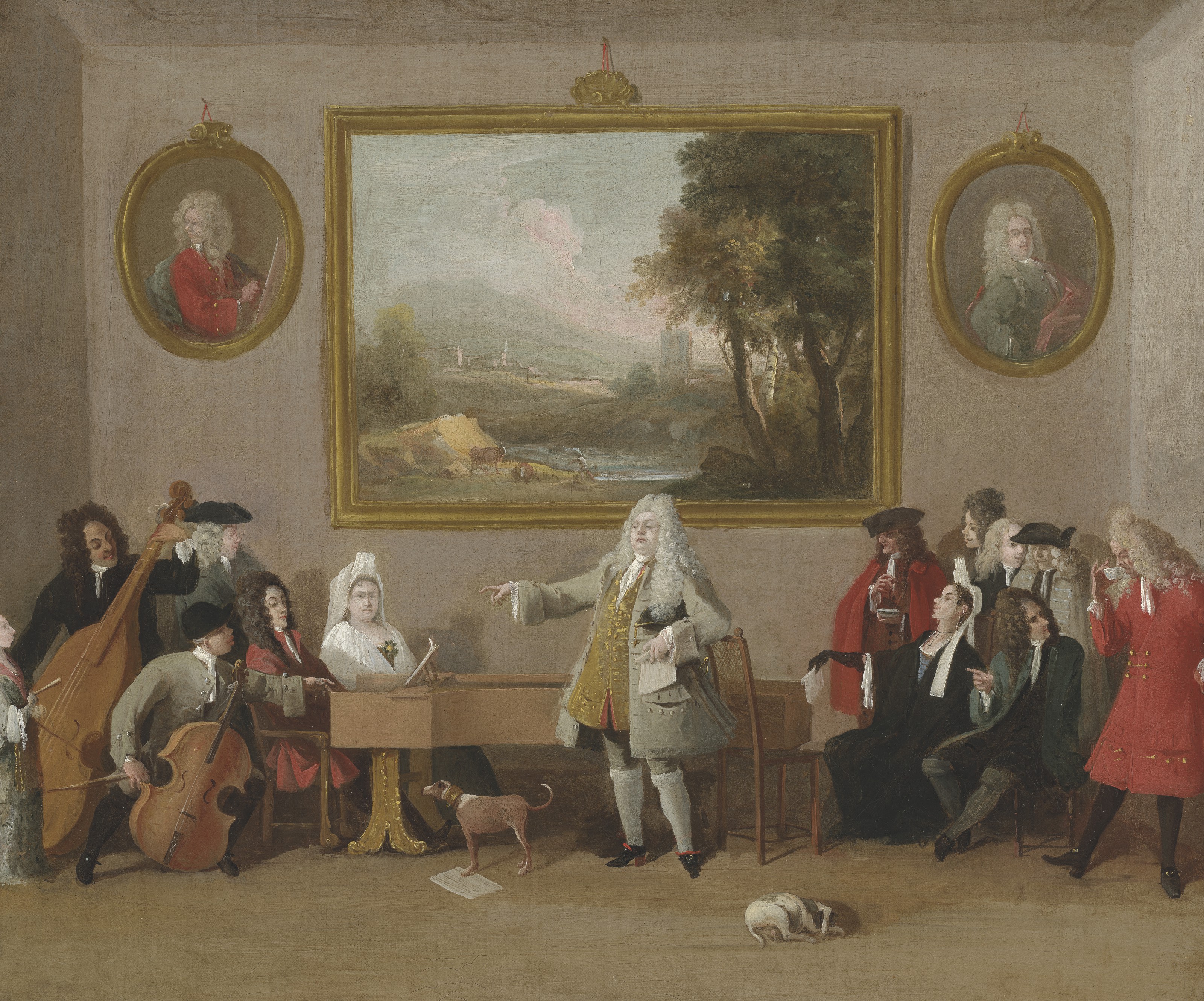 Marco Ricci (Belluno 1676-1730), An Opera Rehearsal, 1771. Oil on canvas. 18⅞ x 22&frac12; in (48 x 57.1 cm). Sold for &pound;475,000 on 8 July 2021 at Christie&rsquo;s in London