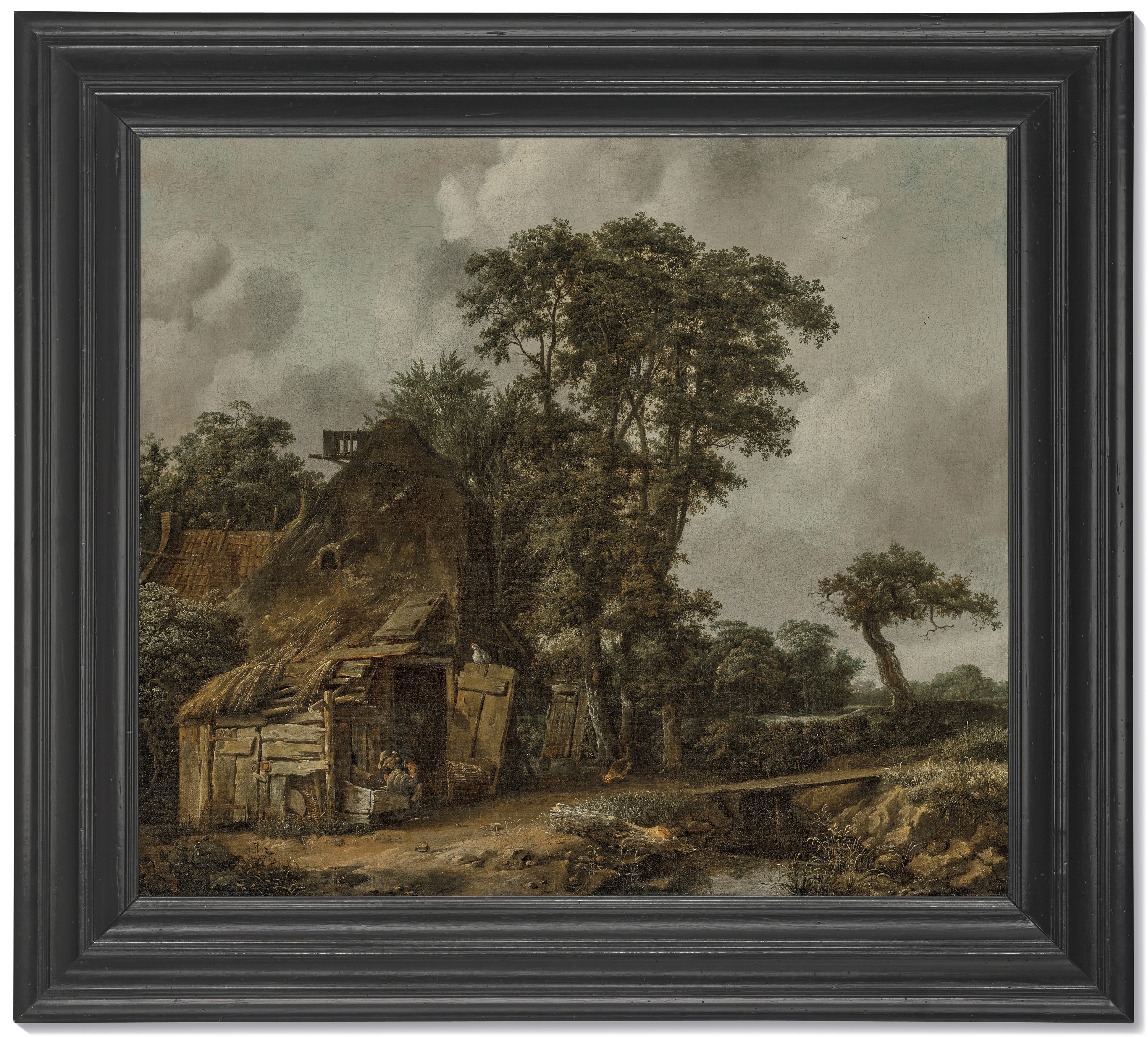 Catalog image of A landscape with a farmhouse by a stream