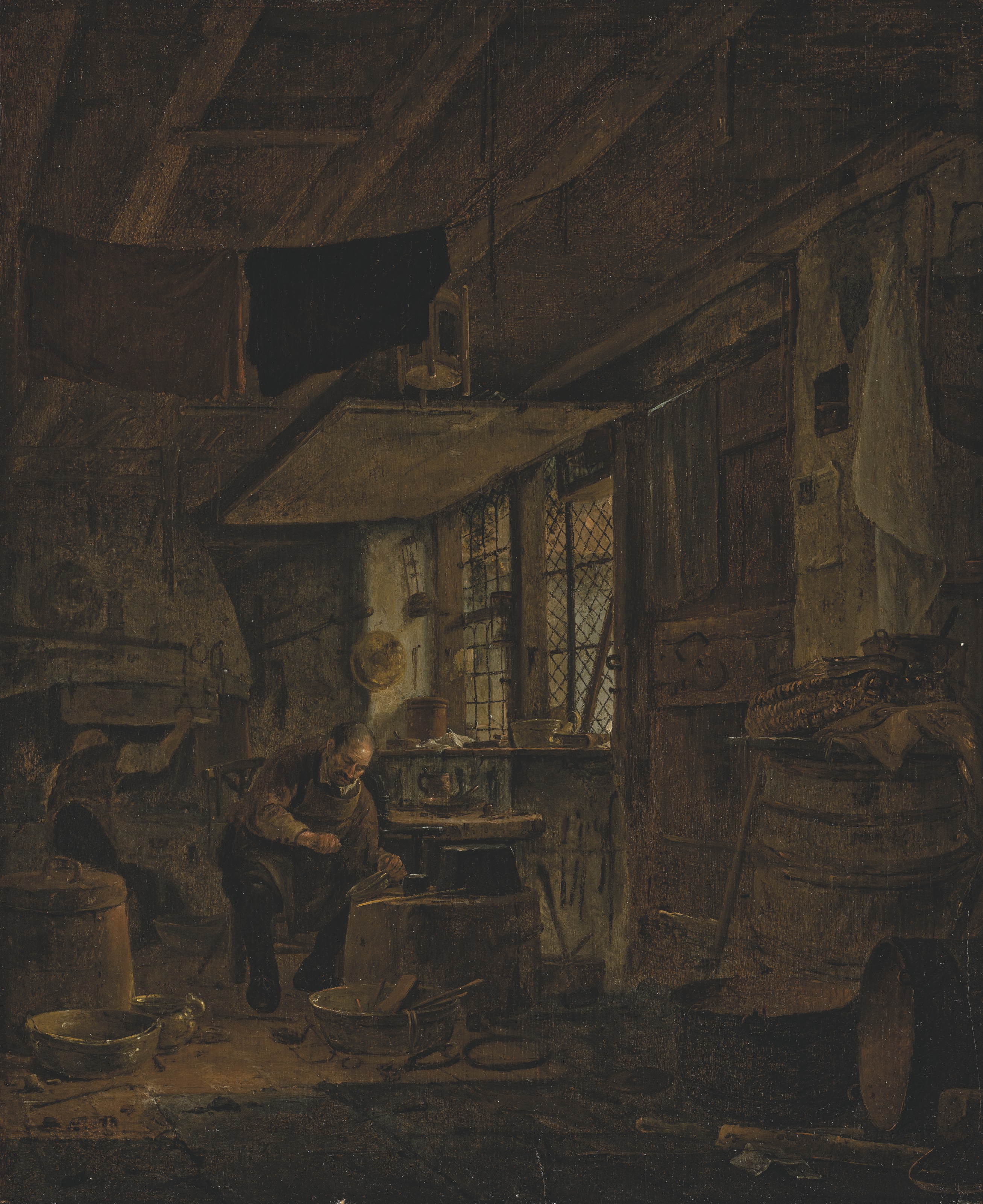 Catalog image of A metal worker in his workshop