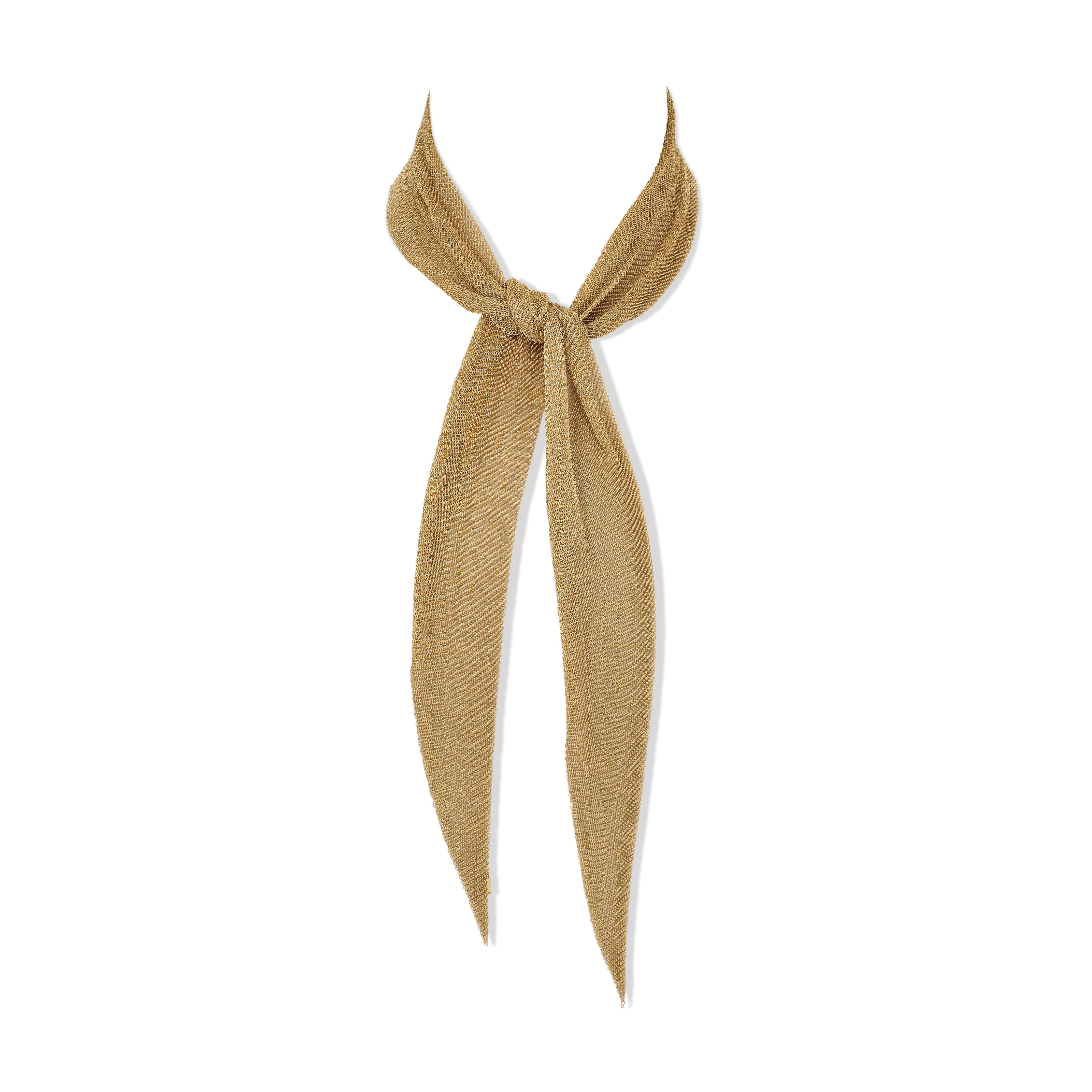 TIFFANY ELSA PERETTI GOLD AND TWO SILVER 'MESH SCARF - Main Image