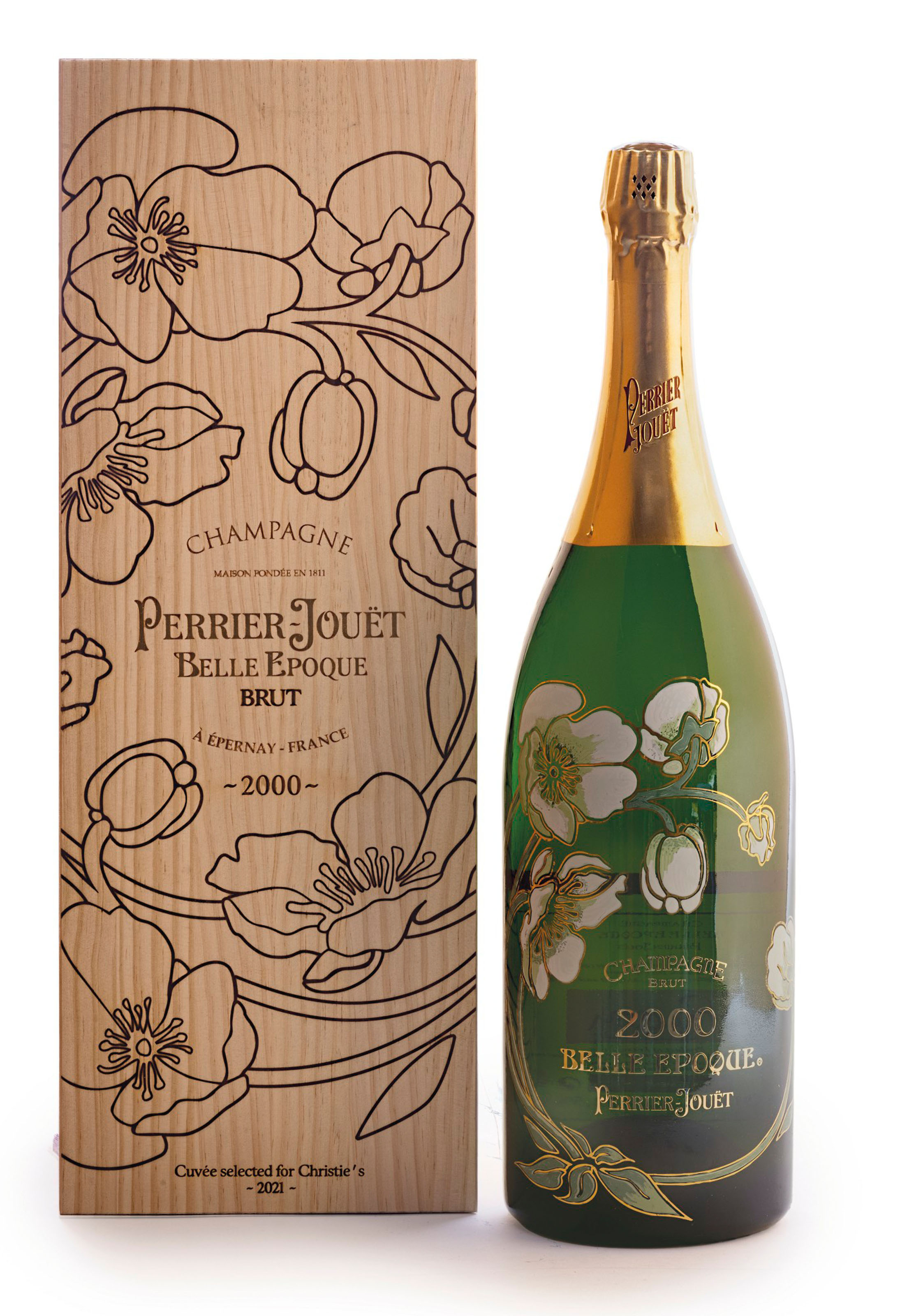 Perrier-Jouët Cuvée Belle Epoque 2000 (lot 307-309). 1 jeroboam per lot. Sold for £1,715 on 3 December 2021 at Christie’s in London
