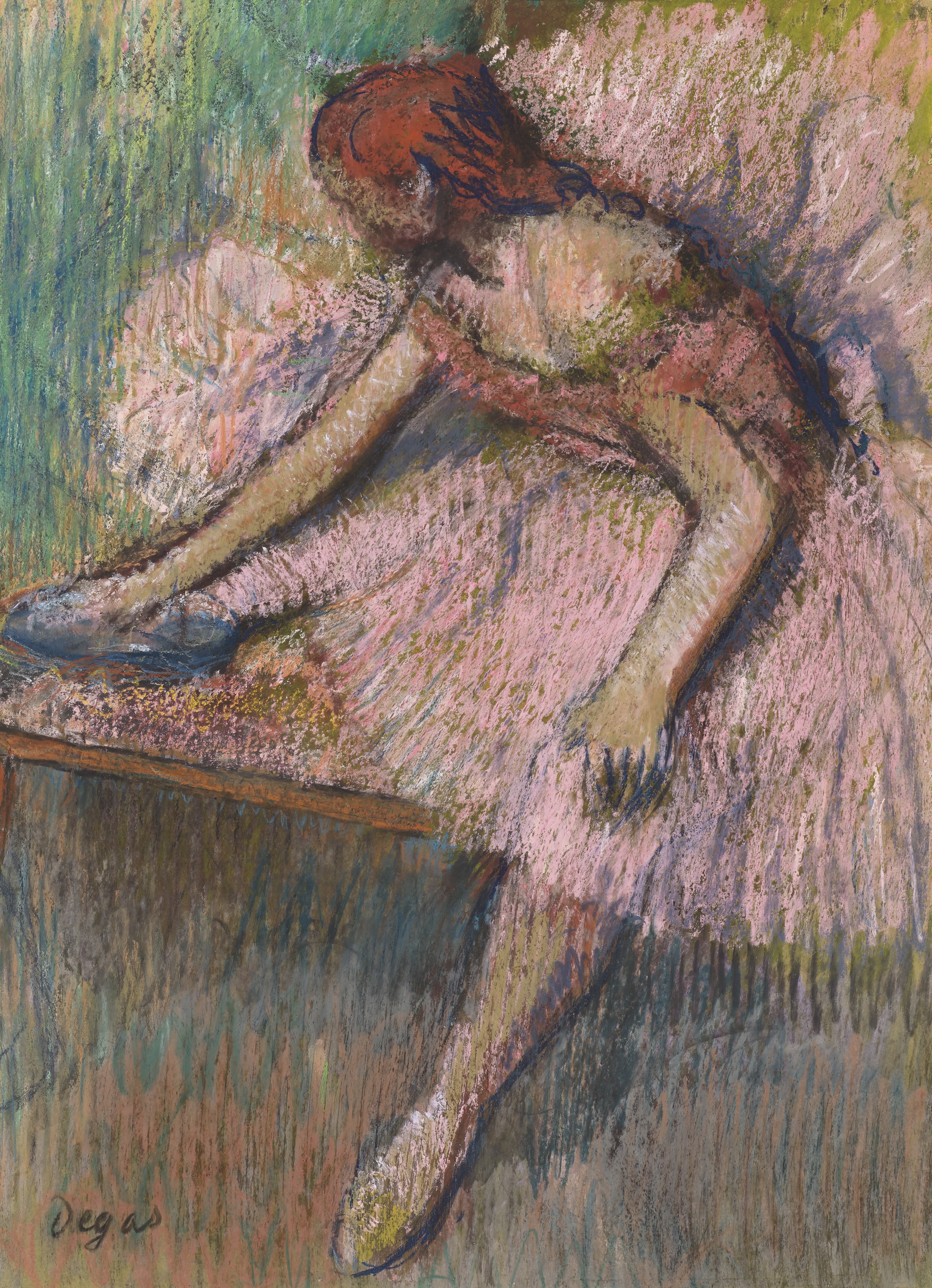 Edgar Degas (1834-1917), Danseuse rose, 1896. Pastel on paper laid down on card. 16&frac34; x 12&frac14; in (42.5 x 31.1 cm). Sold for £3,022,500 on 30 June 2021 at Christie’s in London