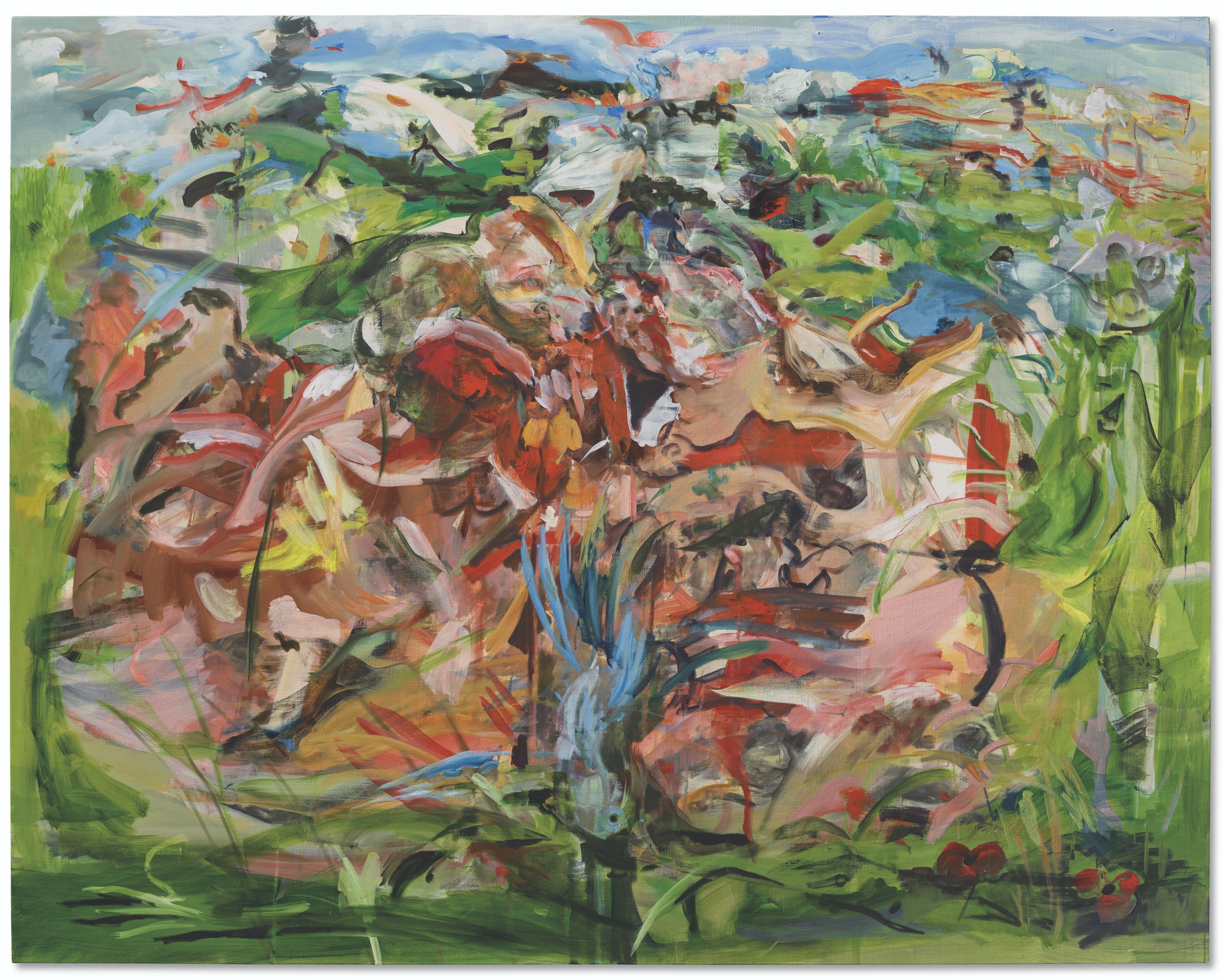 Cecily Brown (b. 1969),&nbsp;There&rsquo;ll be bluebirds, 2019. Sold for &pound;3,502,500 on 15 October 2021 at Christie&rsquo;s in London