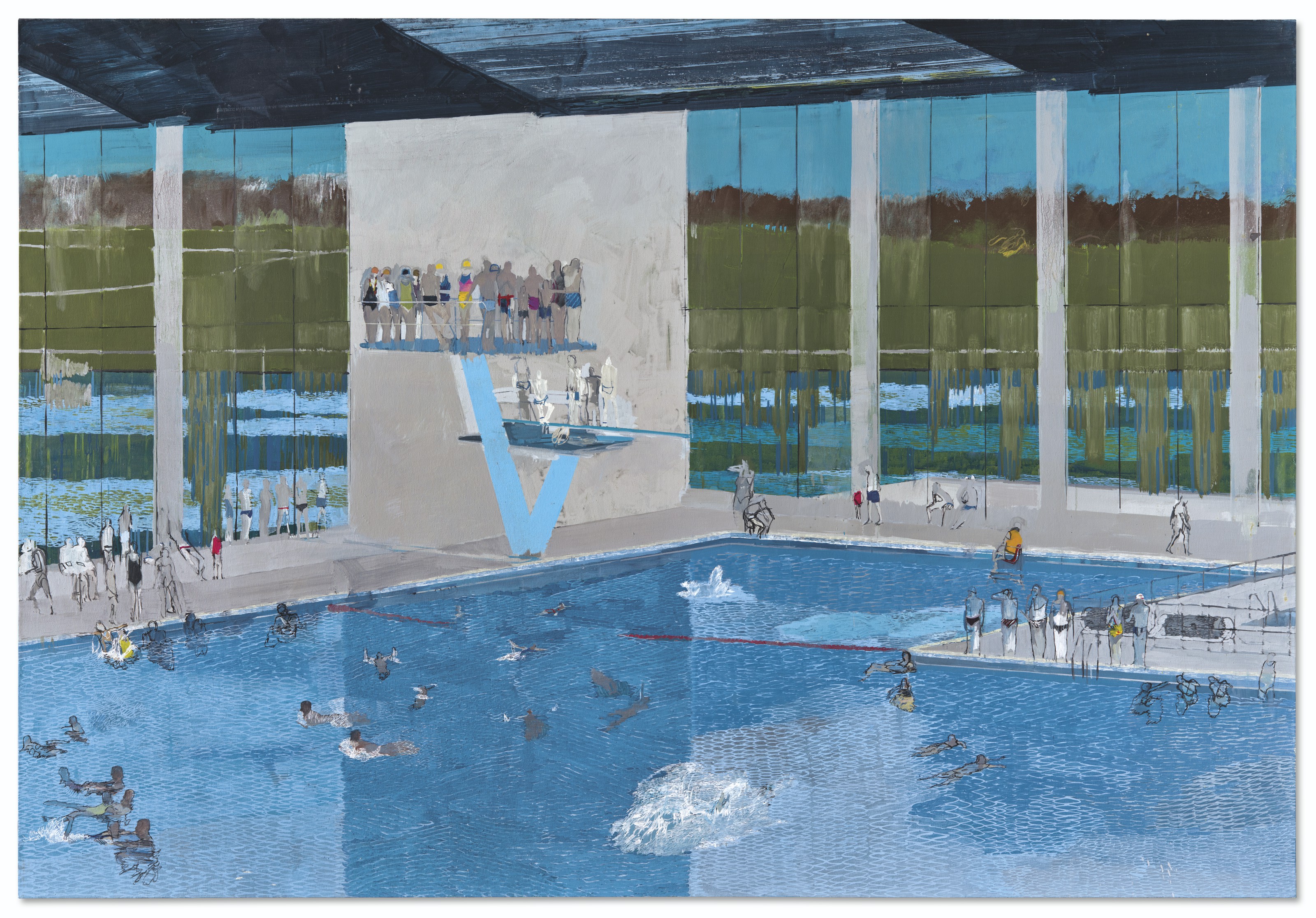 Hurvin Anderson (b. 1965),&nbsp;Audition, 1998. Sold for &pound;7,369,000 on 15 October 2021 at Christie&rsquo;s in London