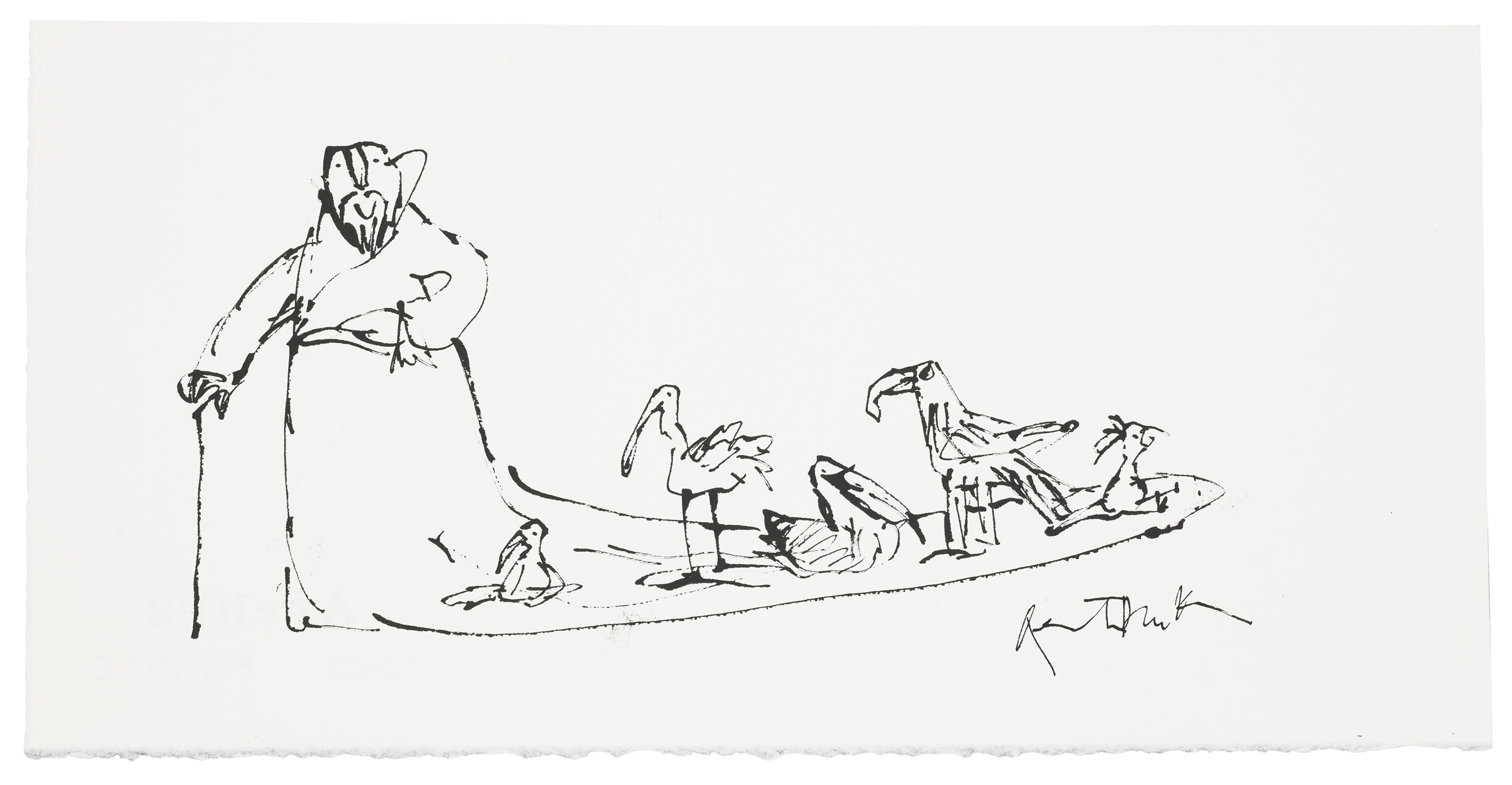 Catalog image of Pen-and-ink portrait #5