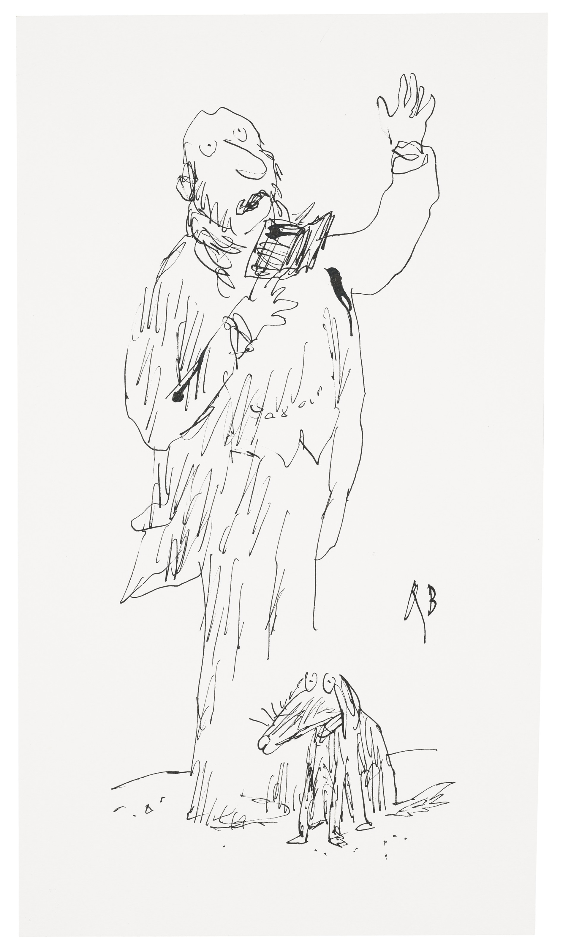 QUENTIN BLAKE (b.1932), Pen-and-ink portrait #7 | Christie’s
