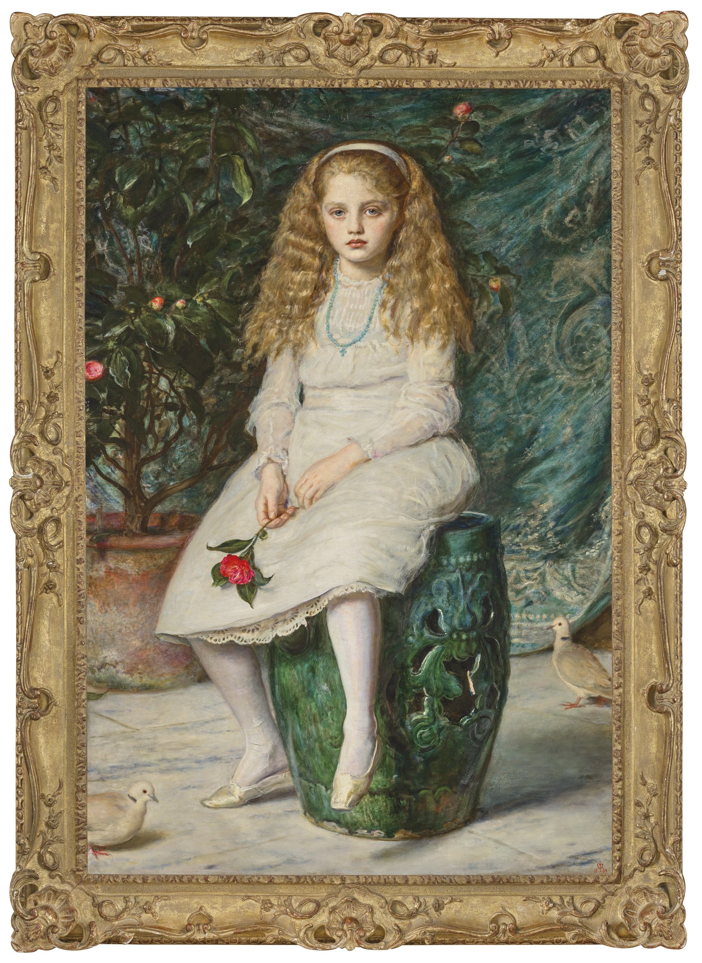 SIR JOHN EVERETT MILLAIS P.R.A. BRITISH 1829 1896 Nina daughter of Frederick Lehmann Esq. Christie s