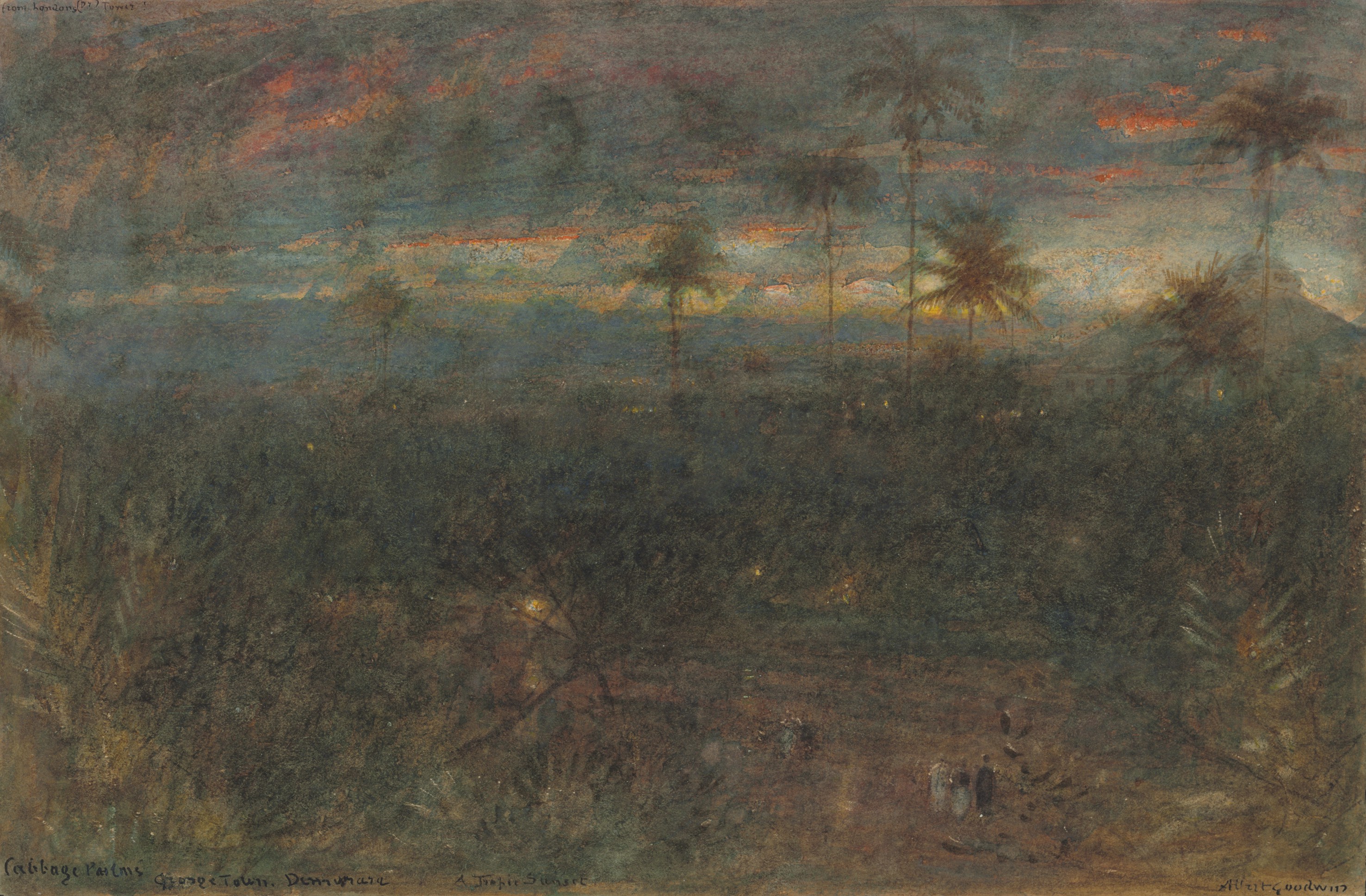 ALBERT GOODWIN, R.W.S. (BRITISH 1845-1932), The Blue Mountains ...