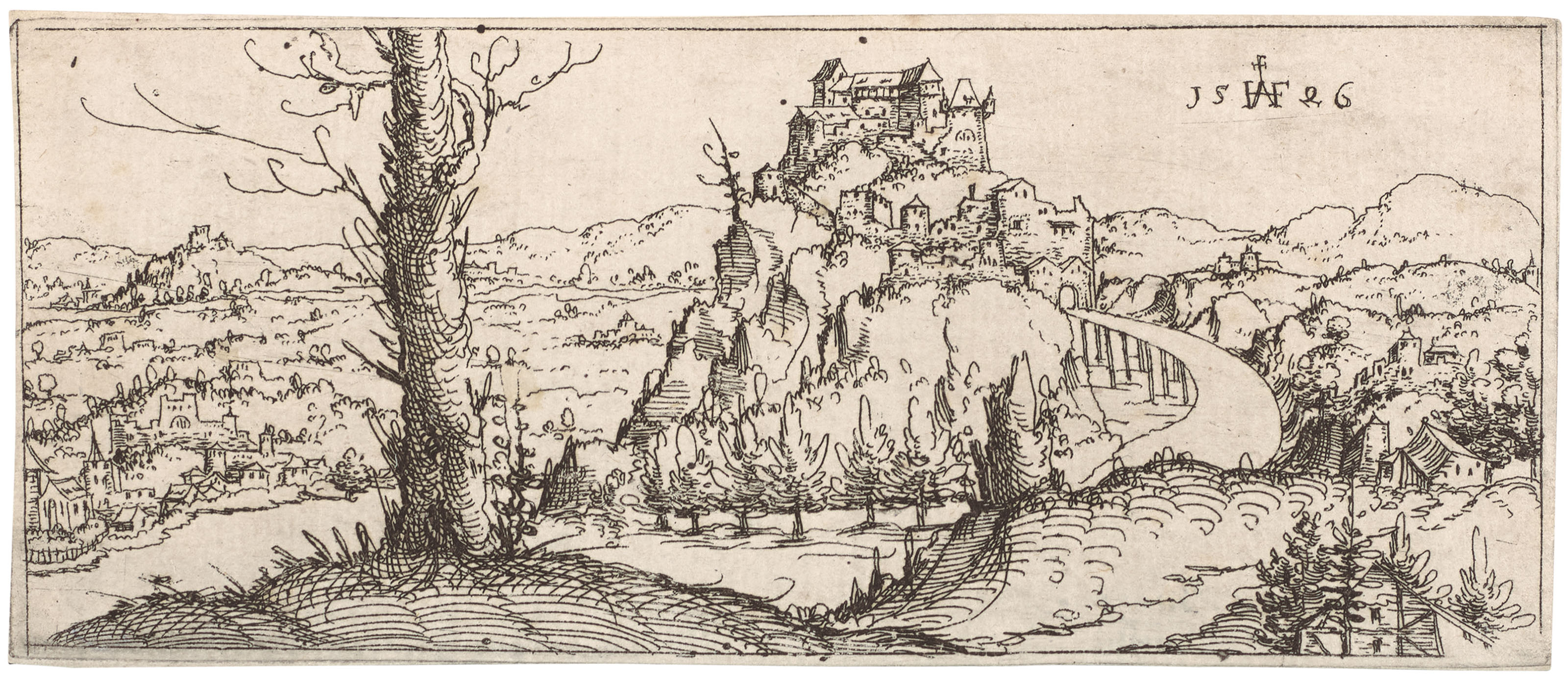 Catalog image of Landscape with a Castle on a Rock at Centre