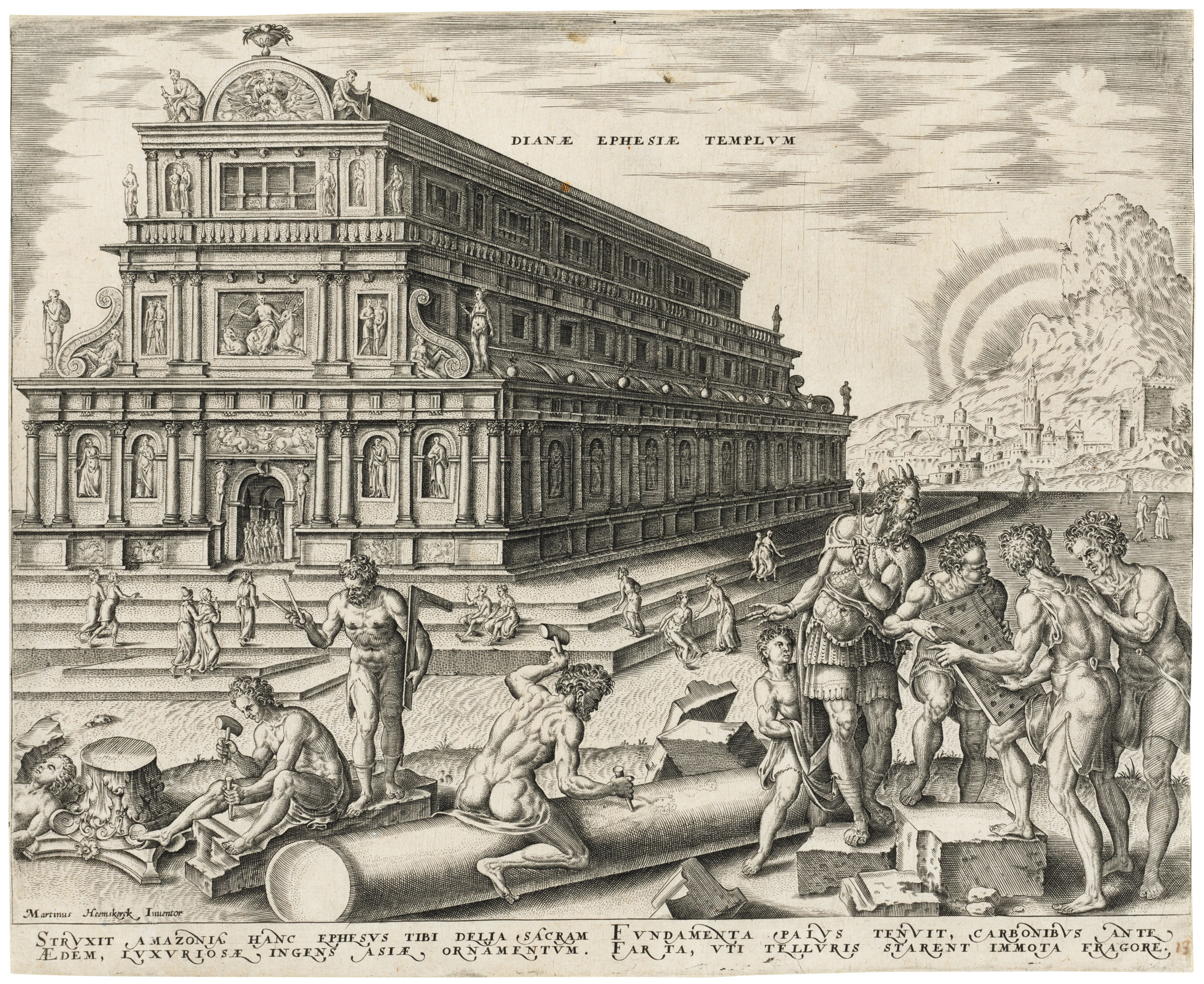 Philips Galle 1537 1612 After Maarten Van Heemskerck 1498 1574 The Eight Wonders Of The World Christie S