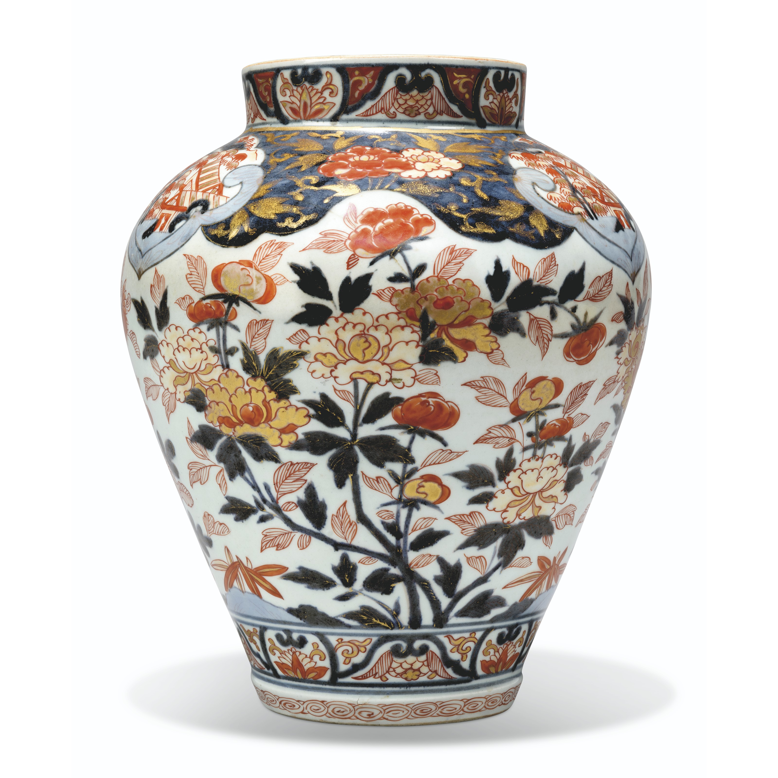 A JAPANESE IMARI VASE, EDO PERIOD (LATE 17TH-EARLY 18TH CENTURY