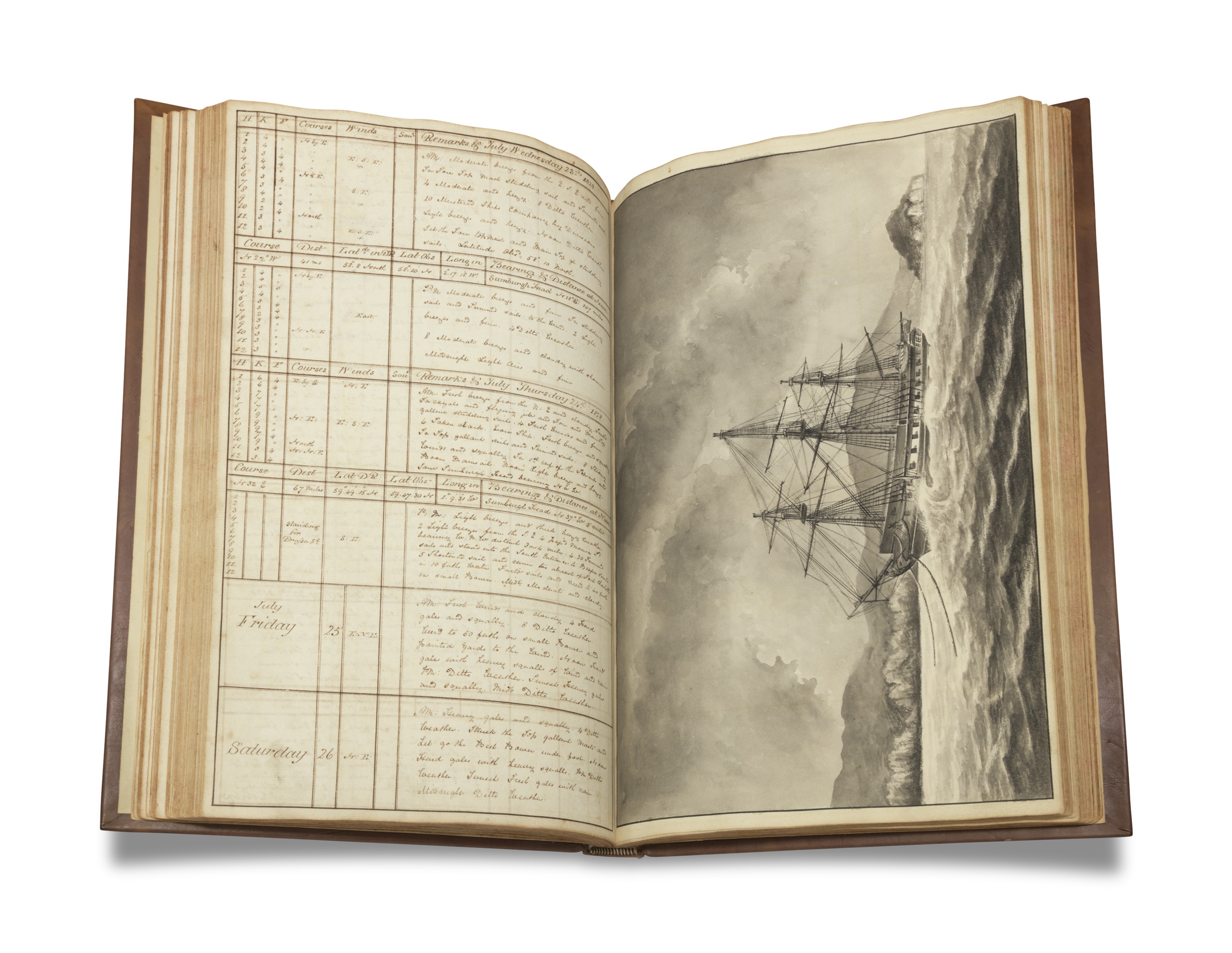 Manuscript Ship's Logs of William Lord, midshipman., Two ship’s logs