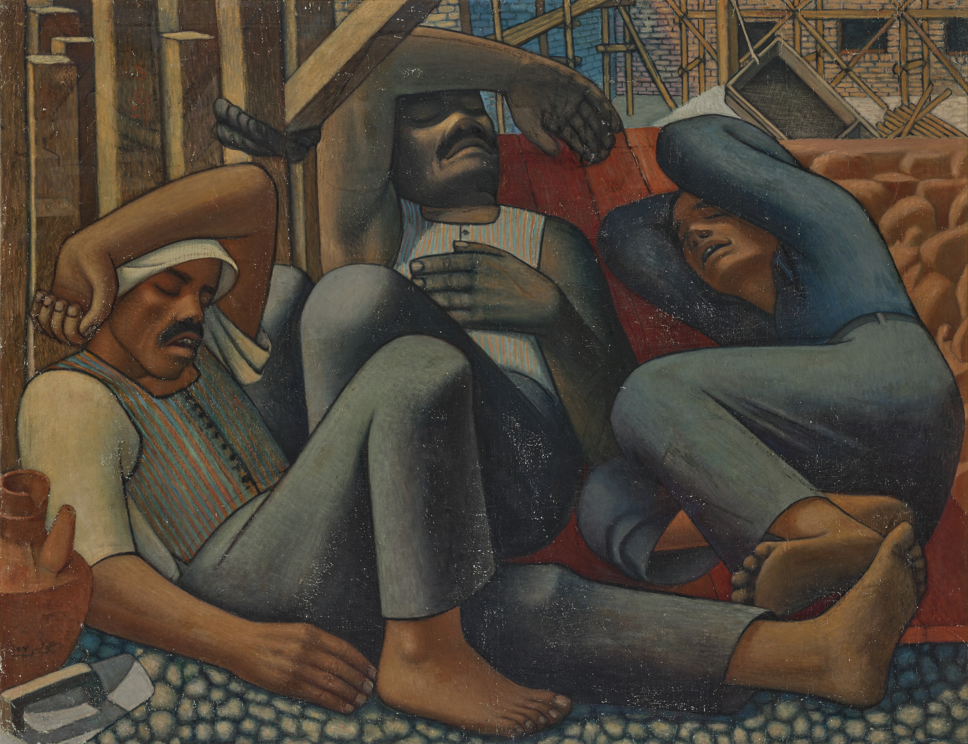 Hamed Ewais (Egyptian, 1919-2011), Workers Resting | Christie's