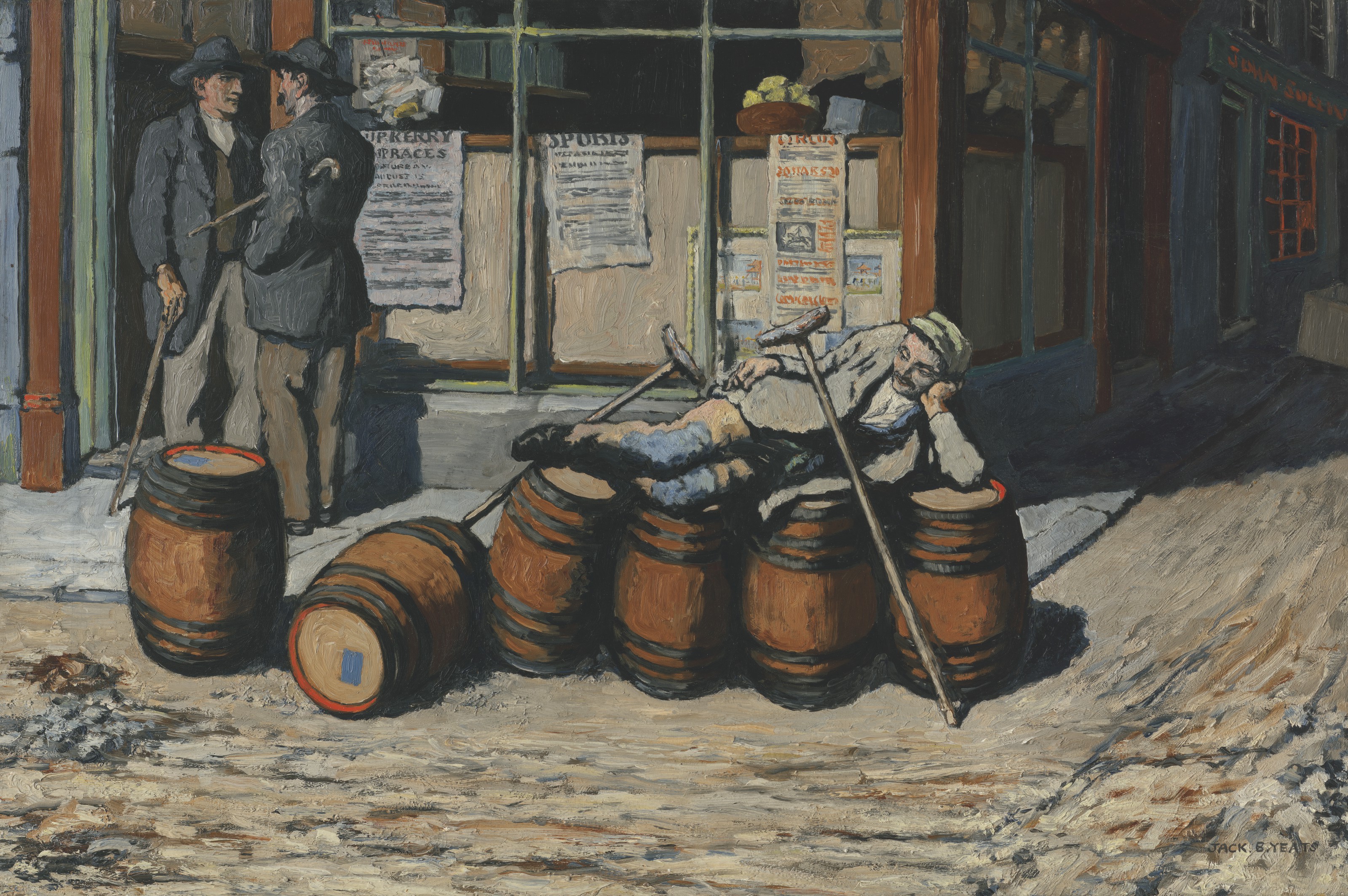 Jack Butler Yeats, A Summer Day, 1914, sold for £1,162,500 on 9 July 2021 at Christie's in London