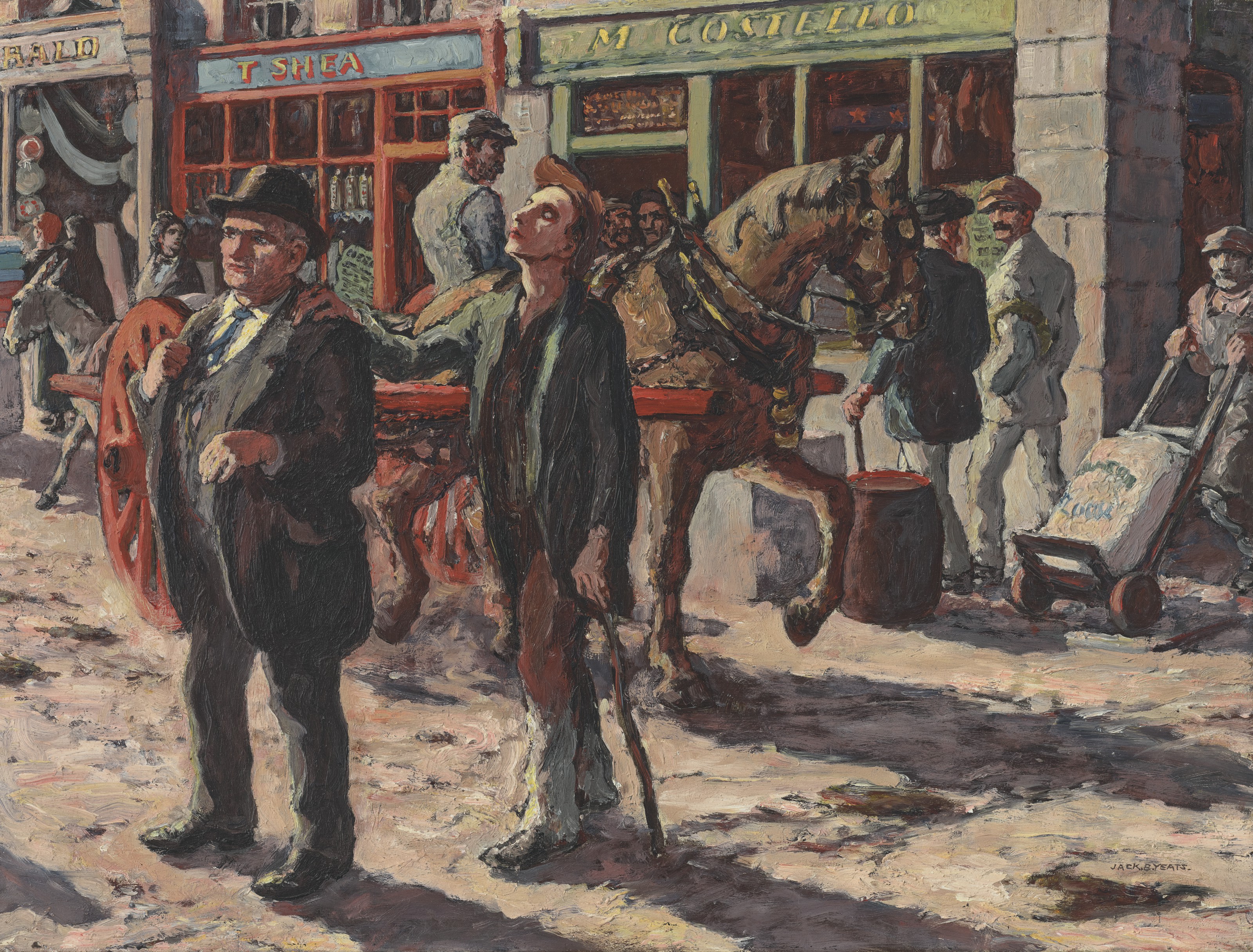 Jack Butler Yeats, The Dark Man, sold for £375,000 on 9 July 2021 at Christie's in London