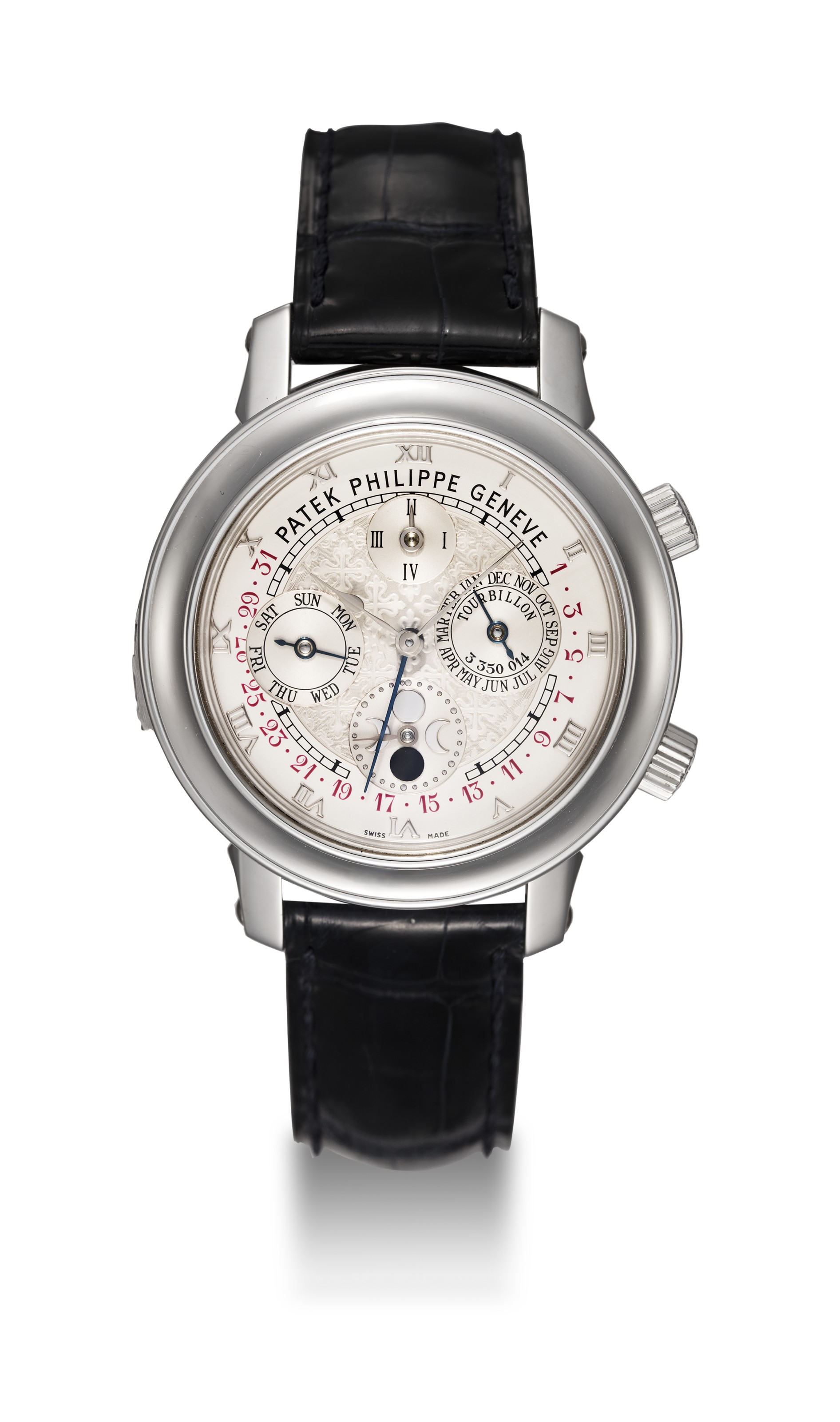 PATEK PHILIPPE REF. 5002P 001 SKY MOON TOURBILLON AN EXTREMELY RARE PLATINUM DOUBLE DIALED WRISTWATCH WITH 12 COMPLICATIONS CASE NUMBER 4 214 430 MOVEMENT NUMBER 3 350 014 Christie s
