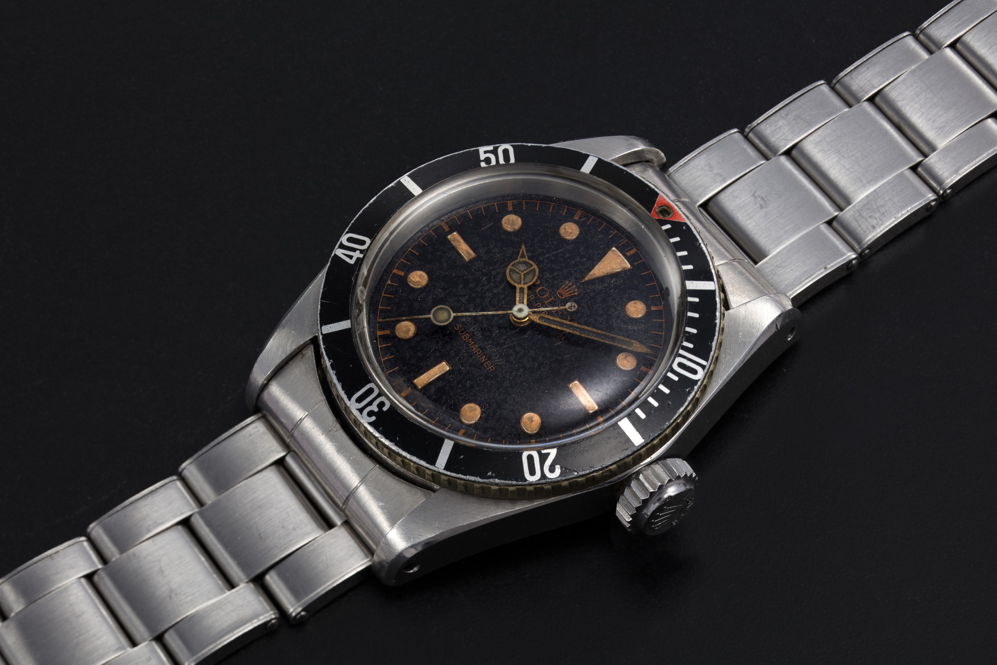 ROLEX A STEEL OYSTER PERPETUAL SUBMARINER BIG CROWN REF. 5510