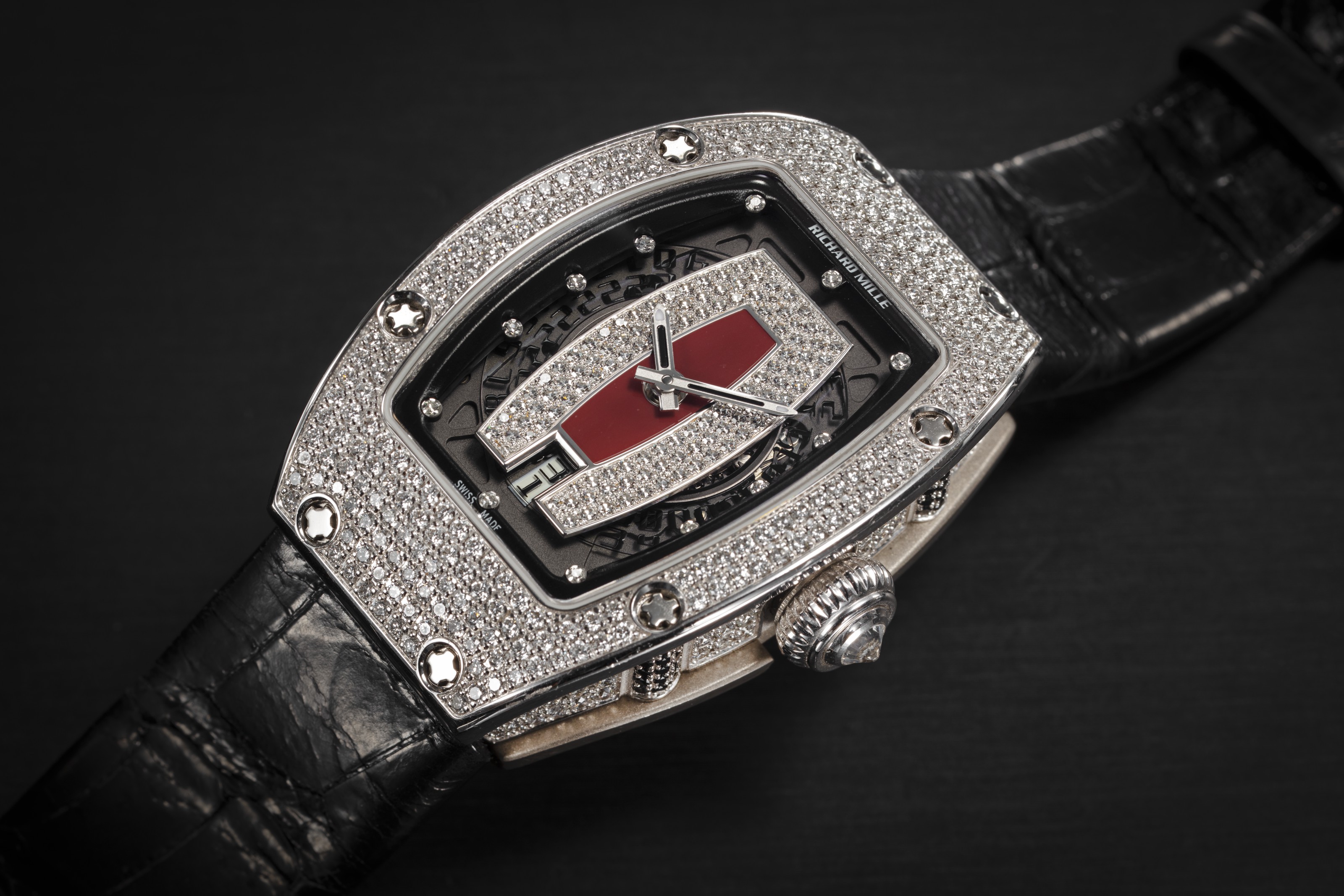 RICHARD MILLE RM 007 AJ WG A GOLD AND DIAMOND SET WRISTWATCH