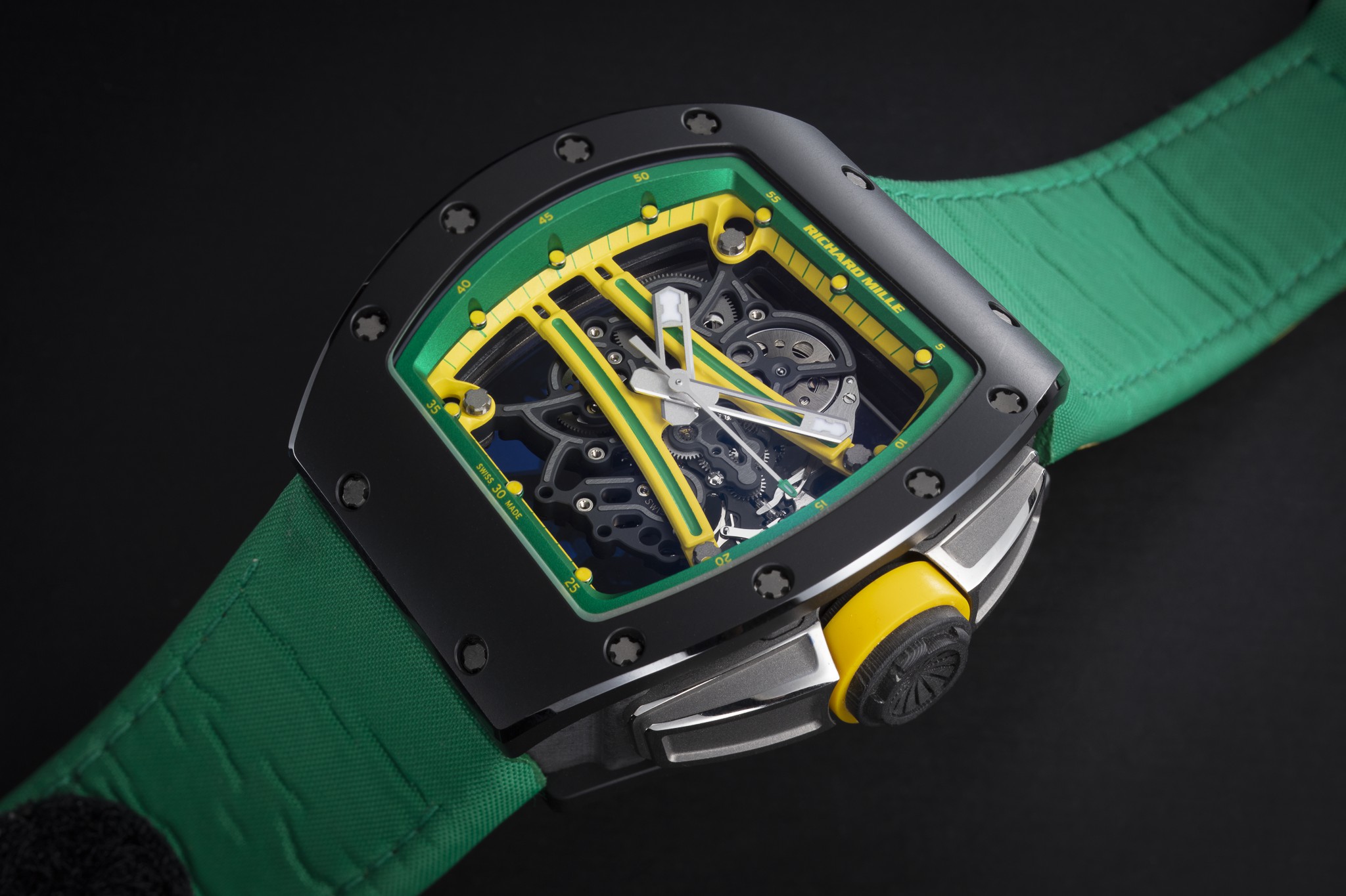 RICHARD MILLE RM61 01 YOHAN BLAKE A RARE ASYMMETRIC CASE MANUAL WINDING WRISTWATCH Christie s