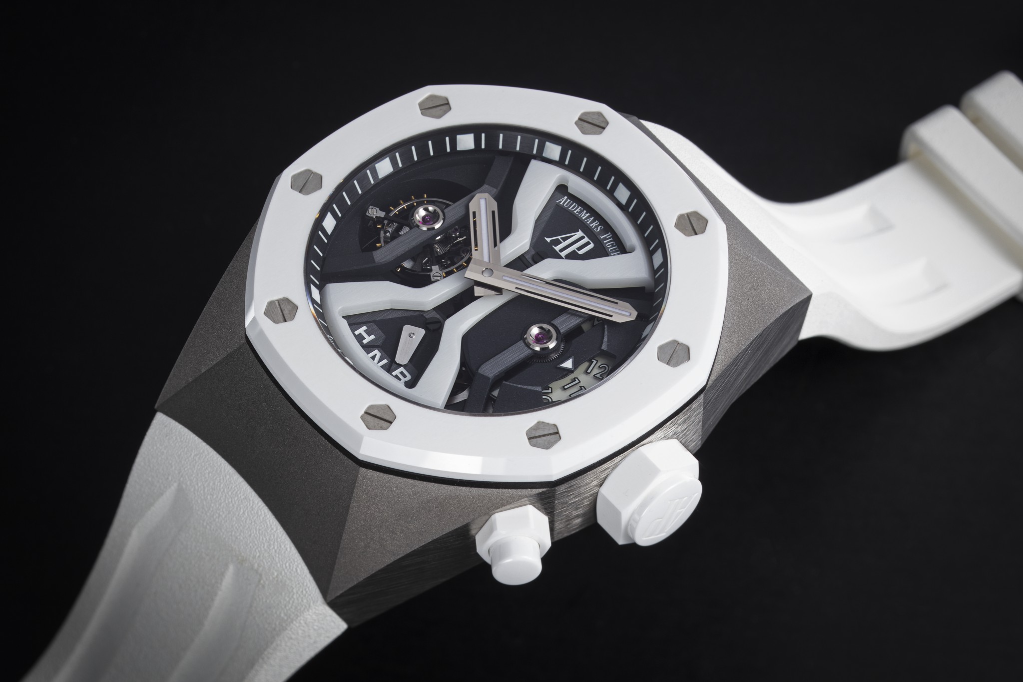 Audemars piguet concept gmt new arrivals tourbillon in white ceramic
