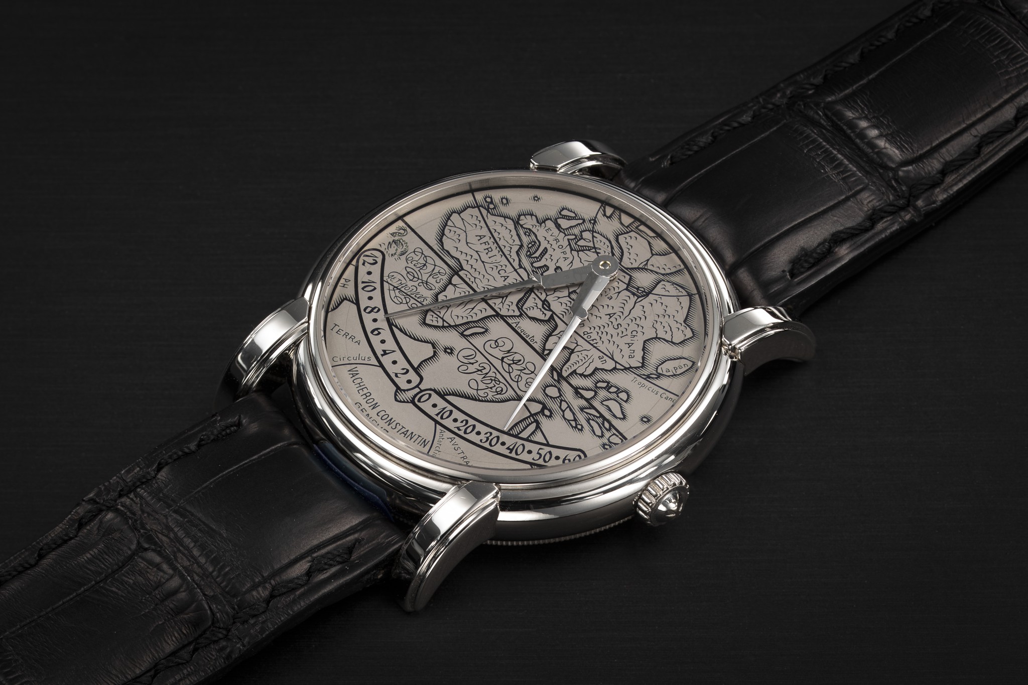 VACHERON CONSTANTIN MERCATOR REF. 43050 AN UNUSUAL PLATINUM